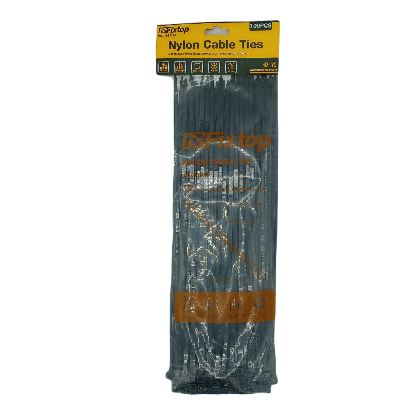 GSFixTop Nylon CableTies 100ct ZipTies 14302