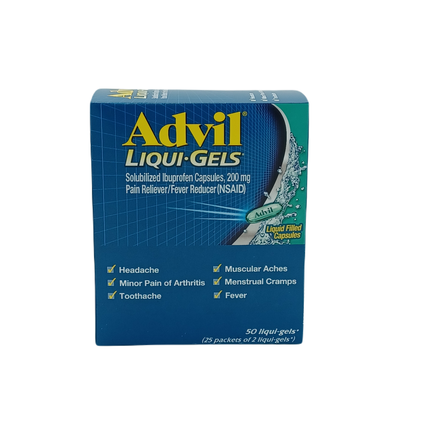 Advil Liquid Gel 2/25ct
