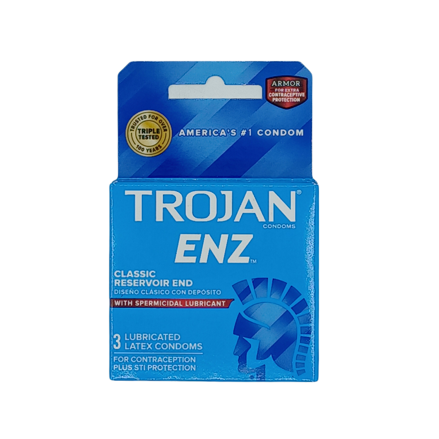 Trojan Enz spermicidal 3pk/6ct