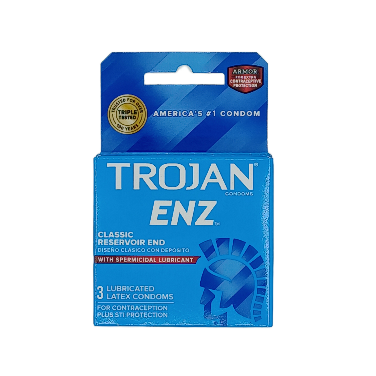 Trojan Enz spermicidal 3pk/6ct