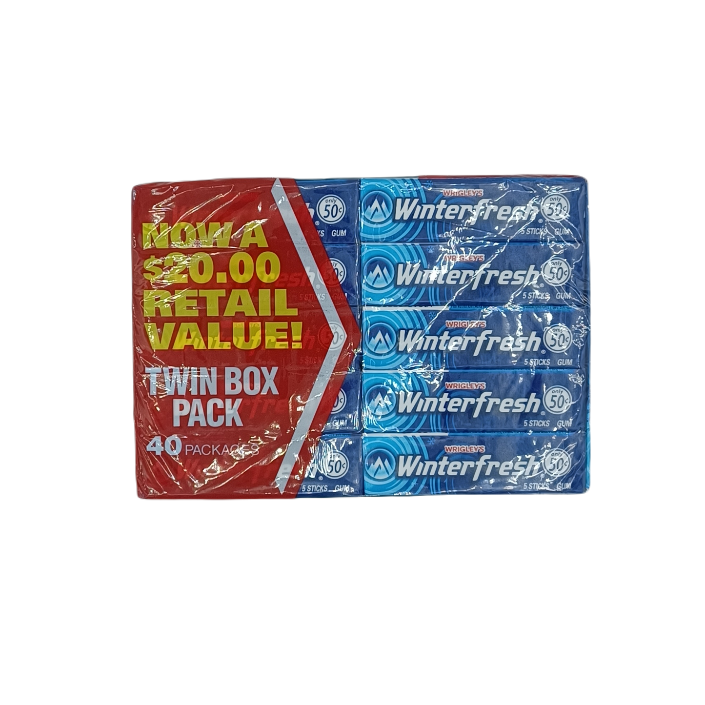 Wrigley's Winterfresh Twin Pack 50c/40ct