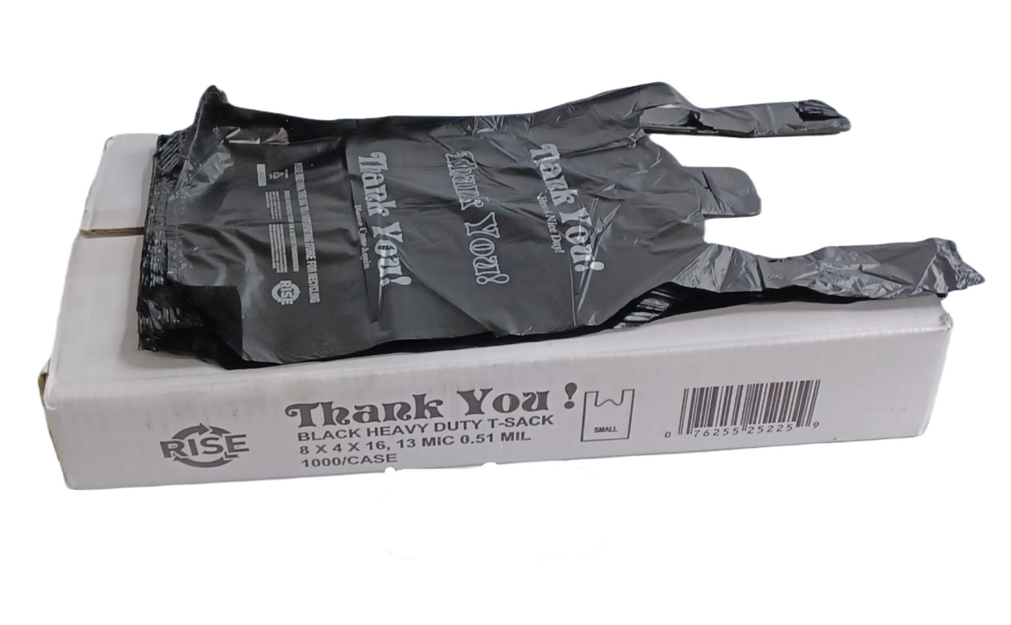 Black Small Heavy Duty Plastic Bag 1000ct 1/10