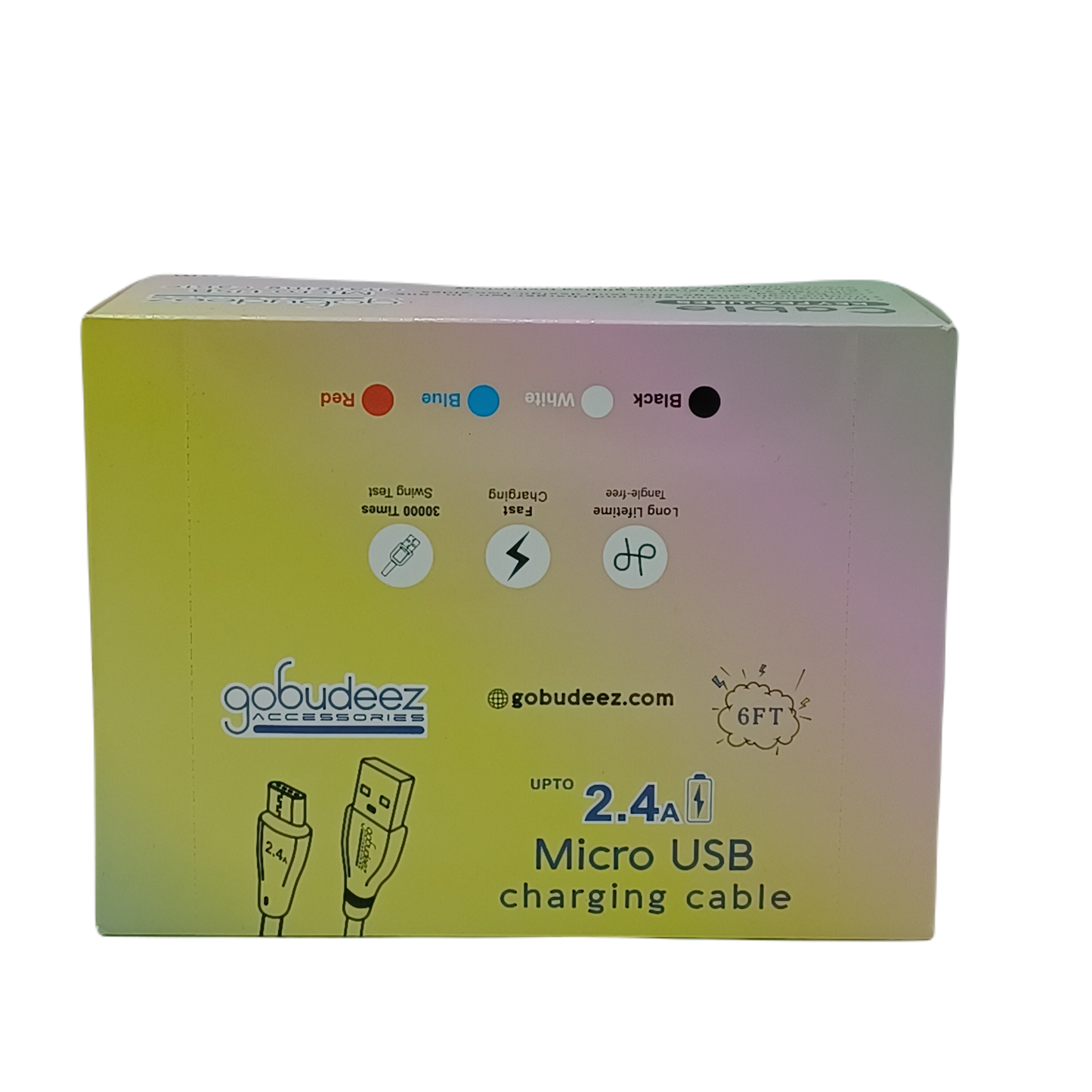 Gobudeez Micro USB 6FT 12ct