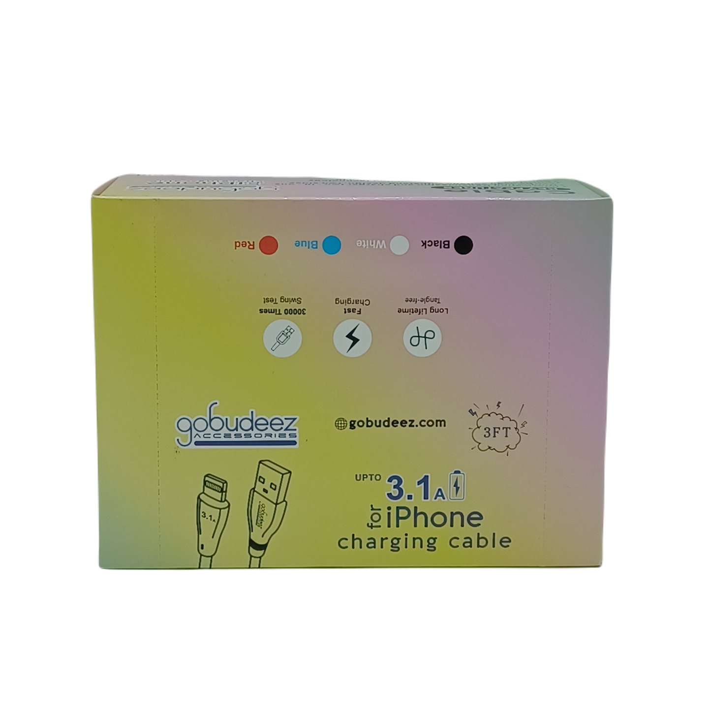 Gobudeez iPhone 3ft 12ct