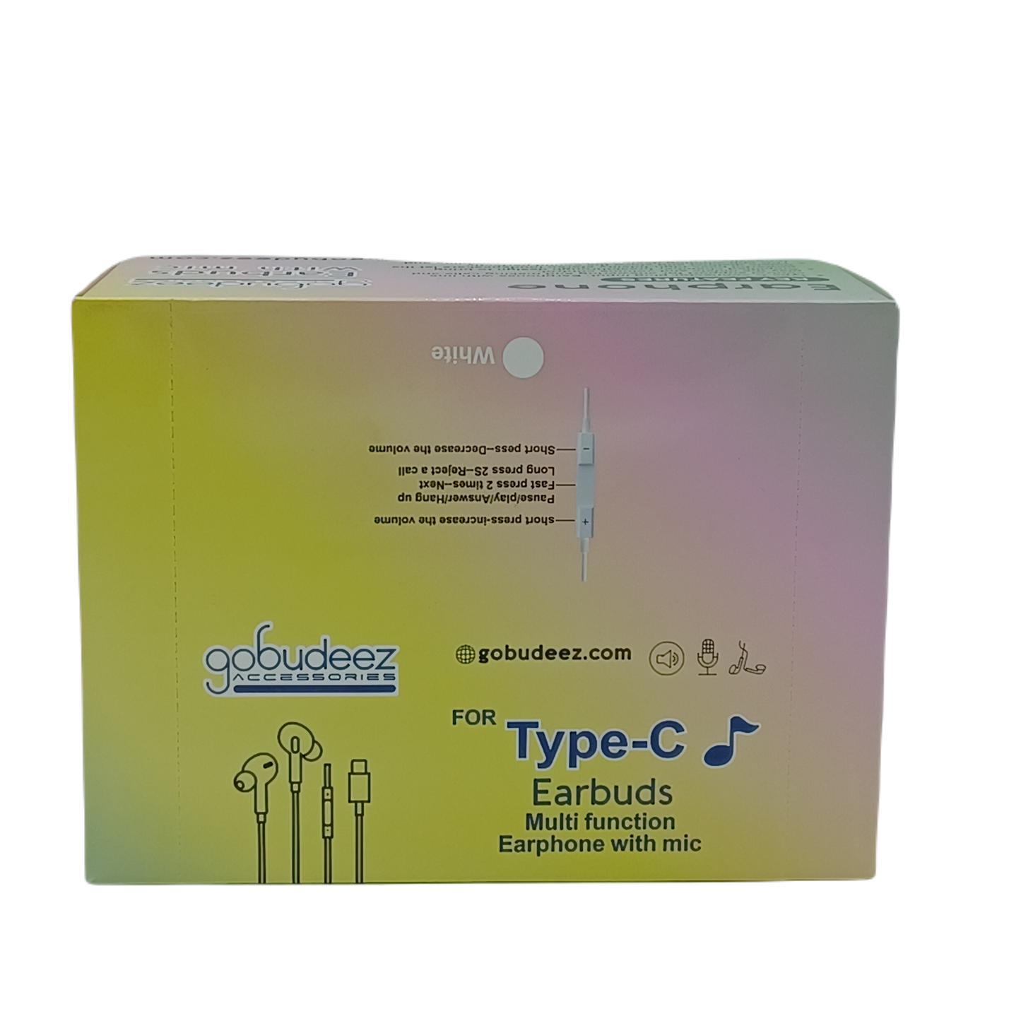 Gobudeez Type-C Earbuds 12ct