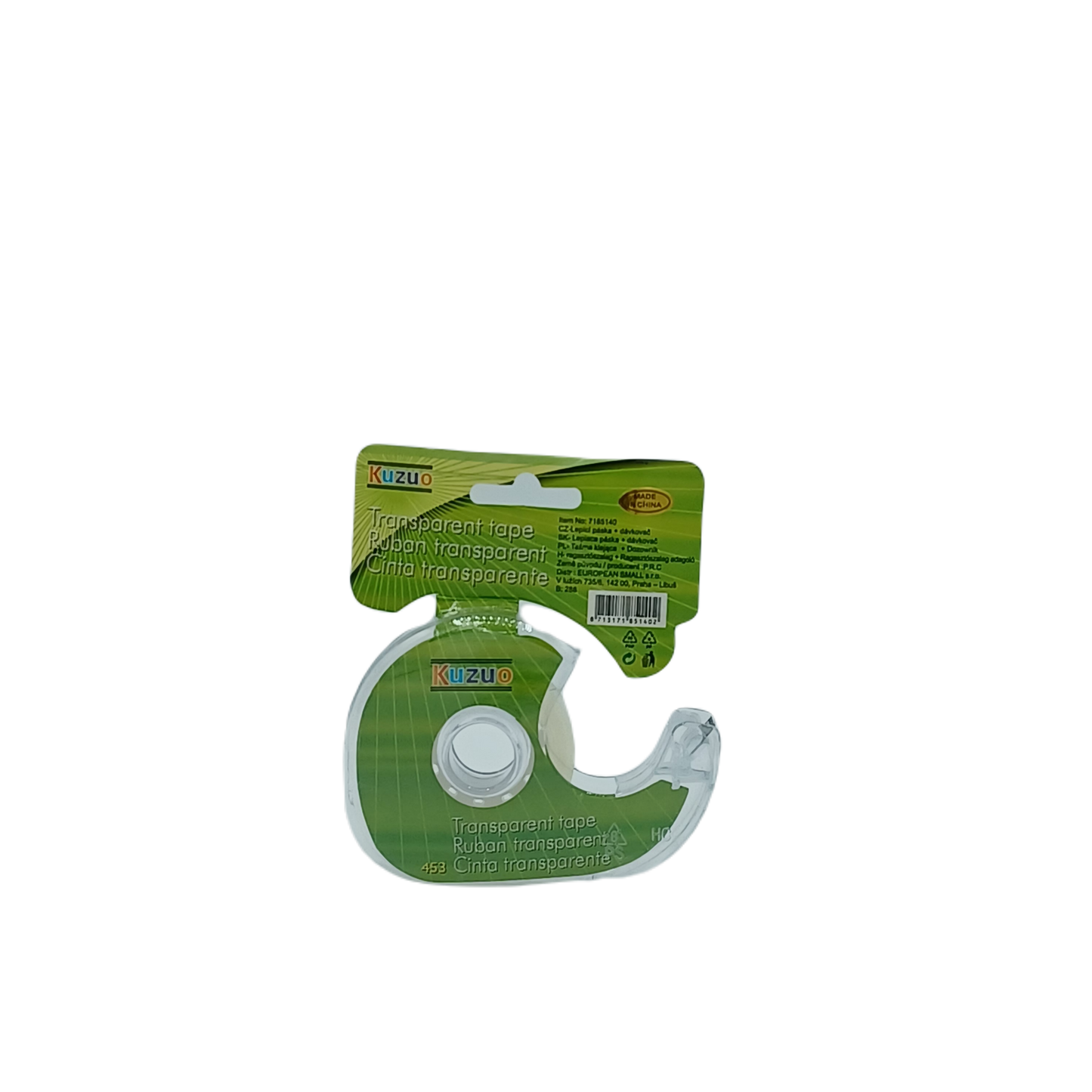 Kuzuo Transparent Tape with Dispenser