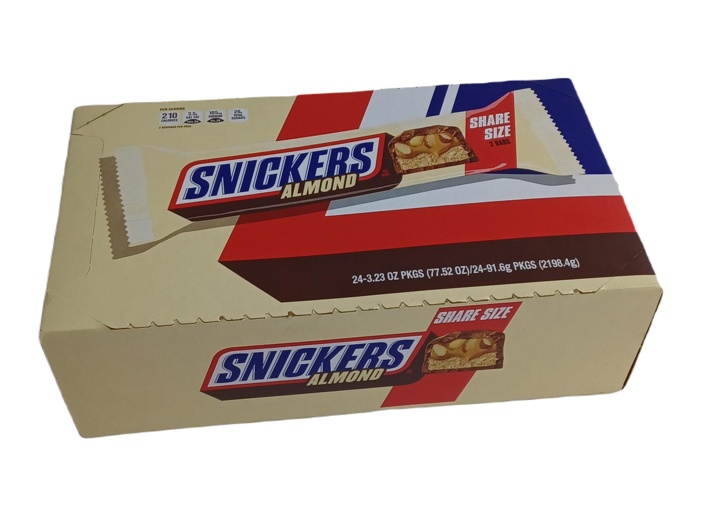 Snickers Almond 2pc Share Size 3.23oz/24ct