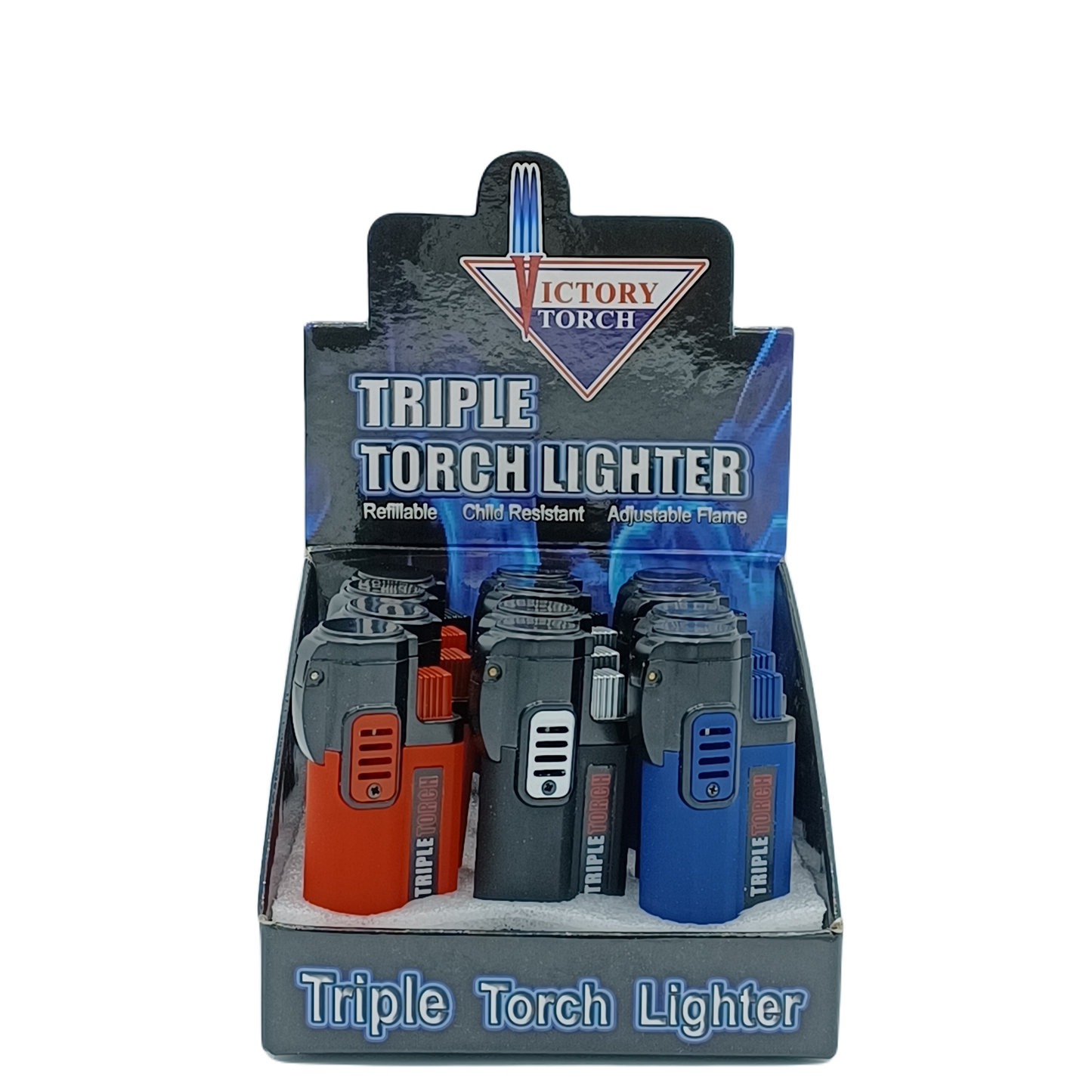 Triple Torch Lighters (Rubber)