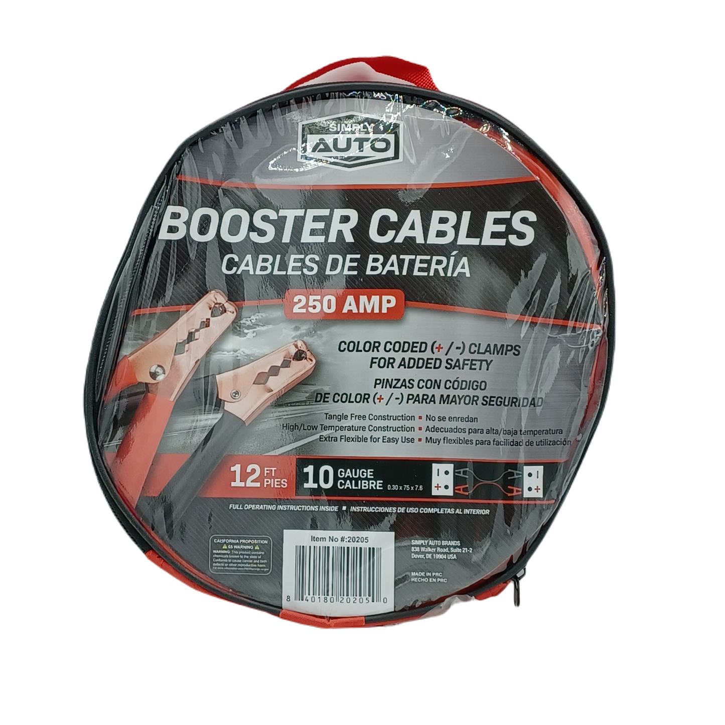 Simply Auto Booster Cables 250AMP