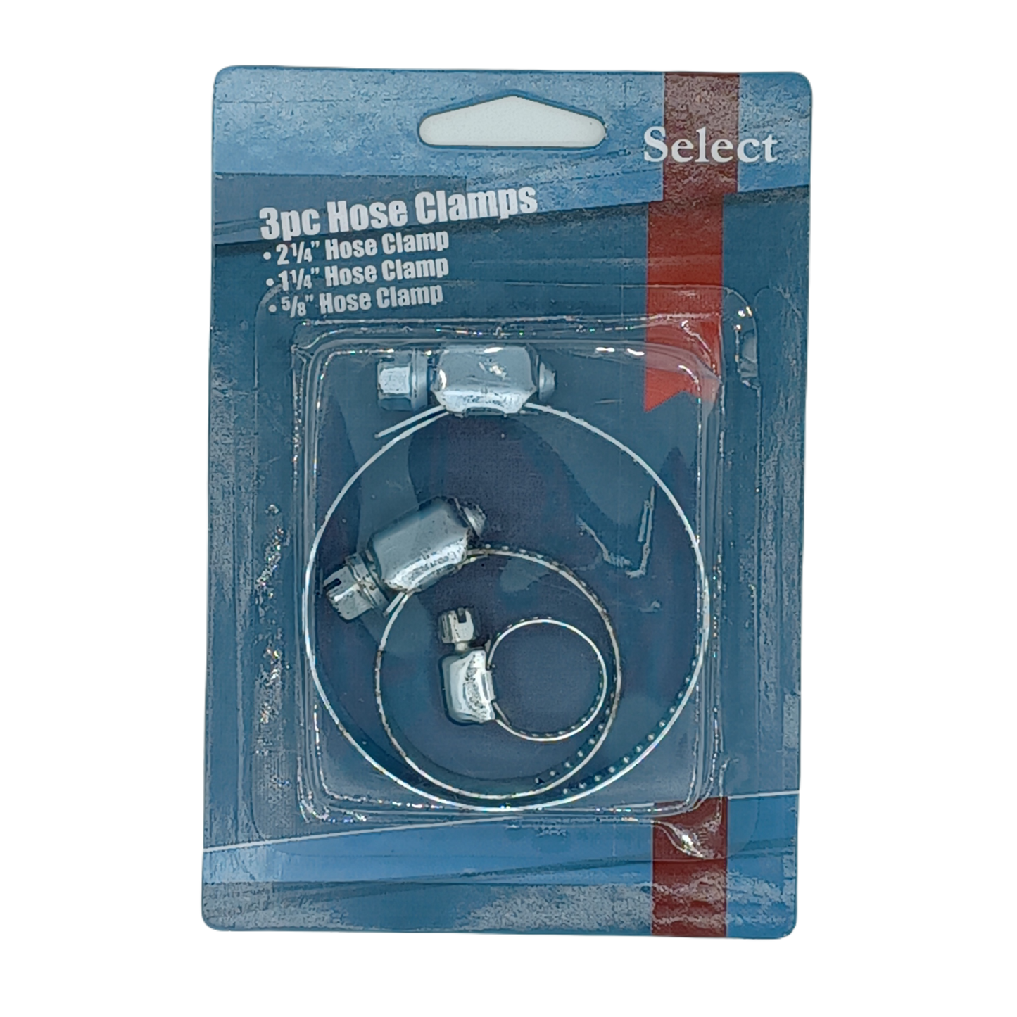 Select Assotred Hose Clamps 3ct