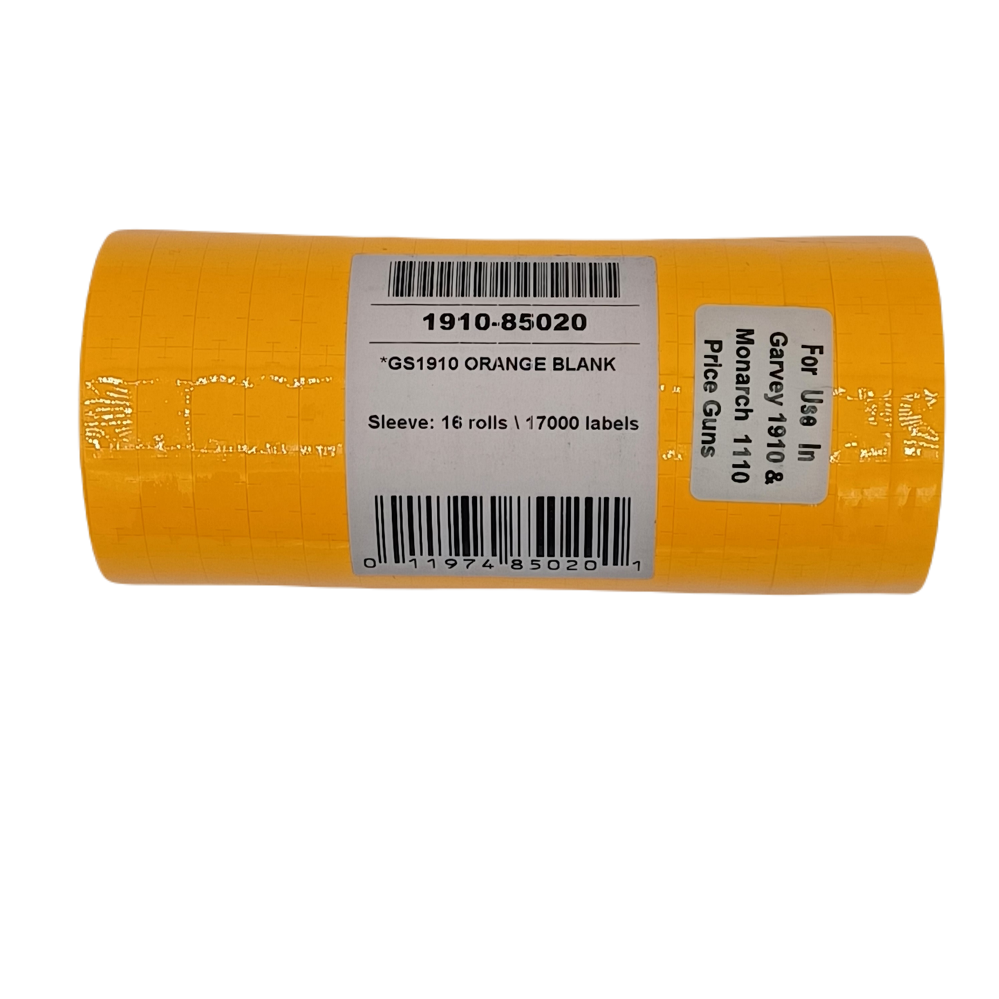 Label 1910 orange 16 rolls/tube