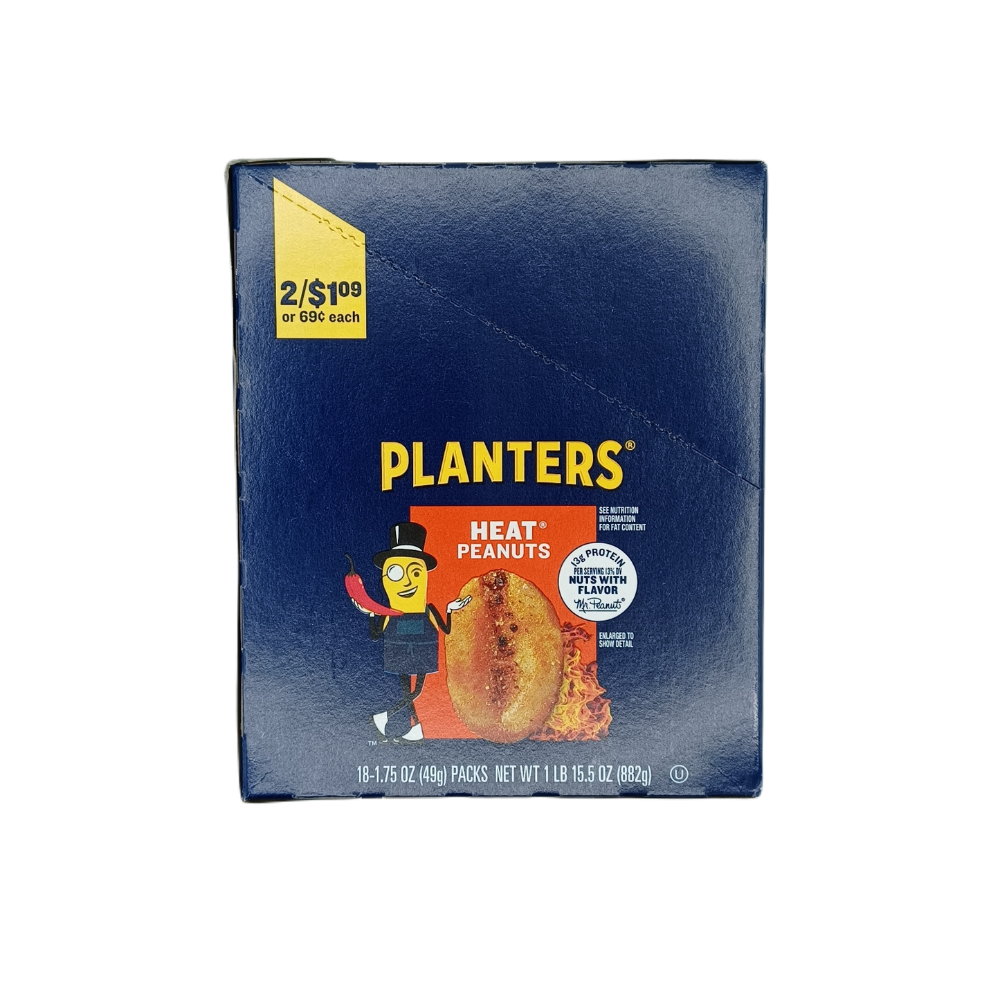 Planters Heat Peanuts 2$1 18ct PP