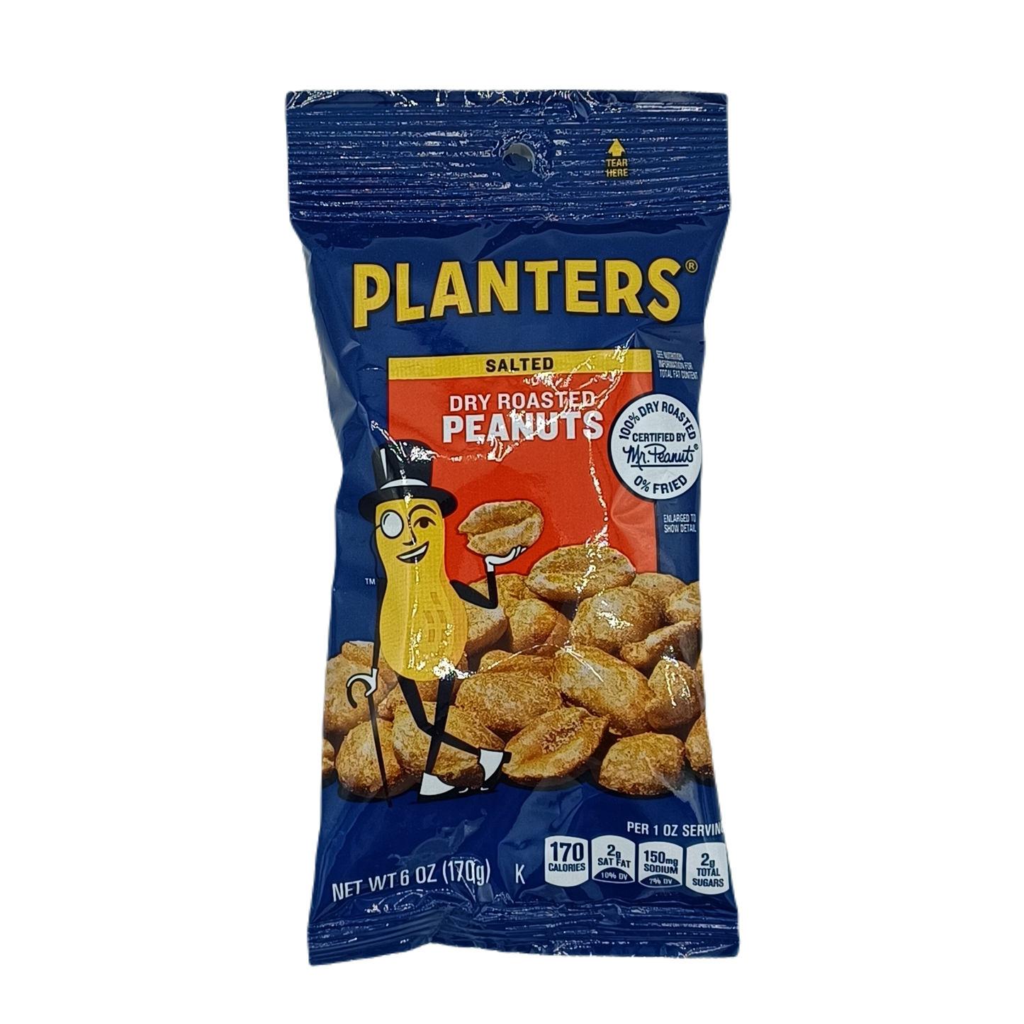 Planters Salted Dry Roasted Peanuts 6oz