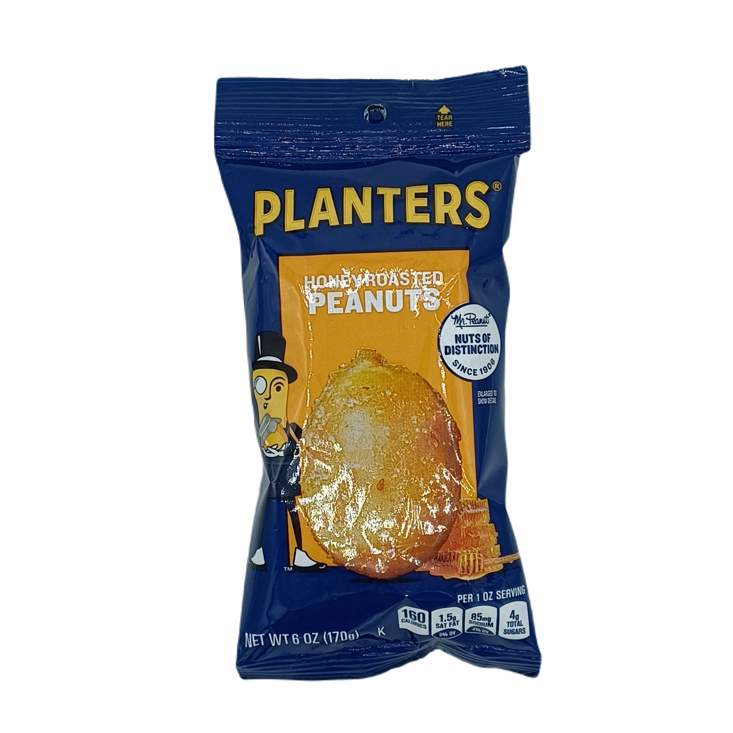 Planters Honey Roasted Peanuts 6oz PEG