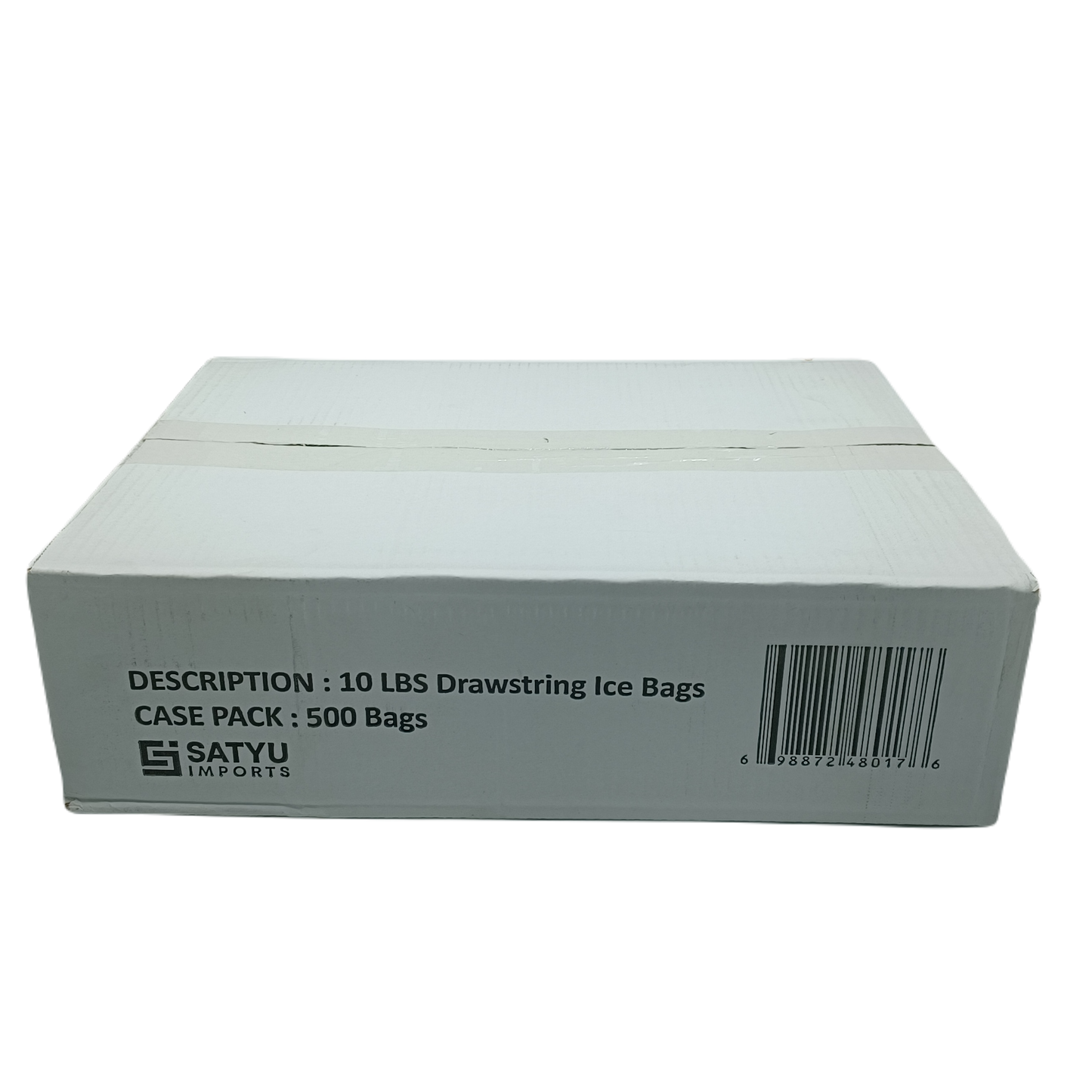 Ice Bag Drawstring 10lb 500ct