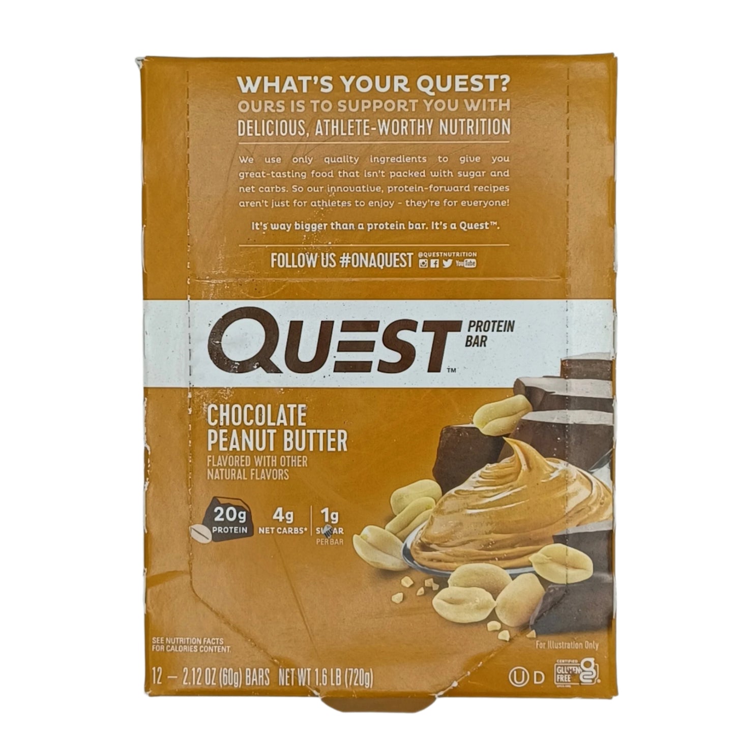 Quest Chocolate Peanut Butter 2.12oz/12ct
