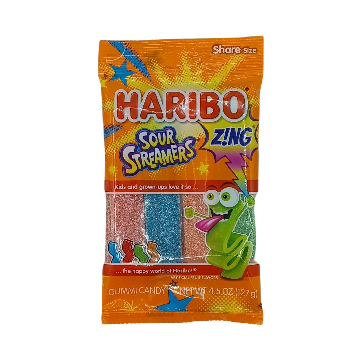 Haribo Sour Streamers 4.5oz PEG
