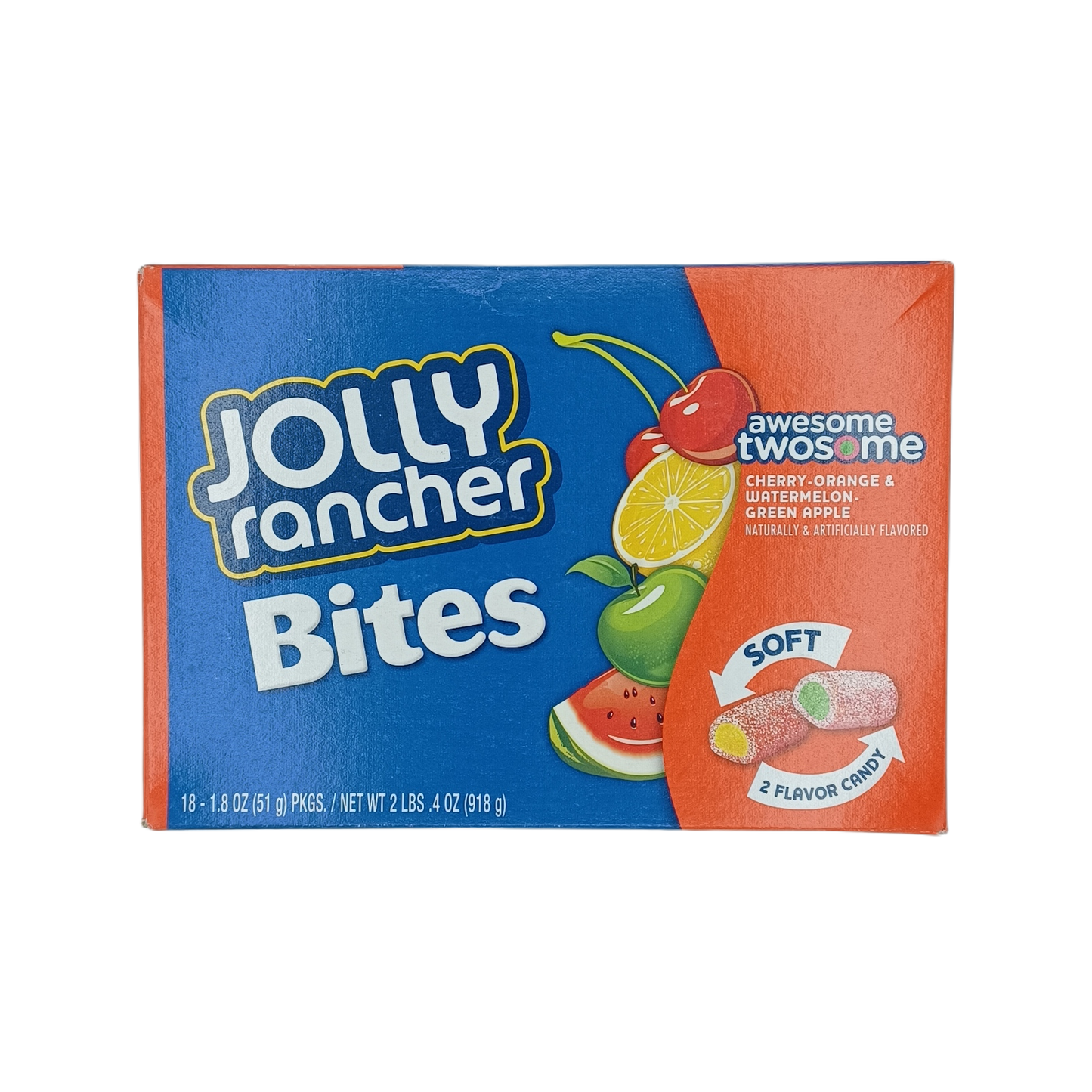 Jolly Rancher Bites Soft 2 Flav 1.8oz/18ct