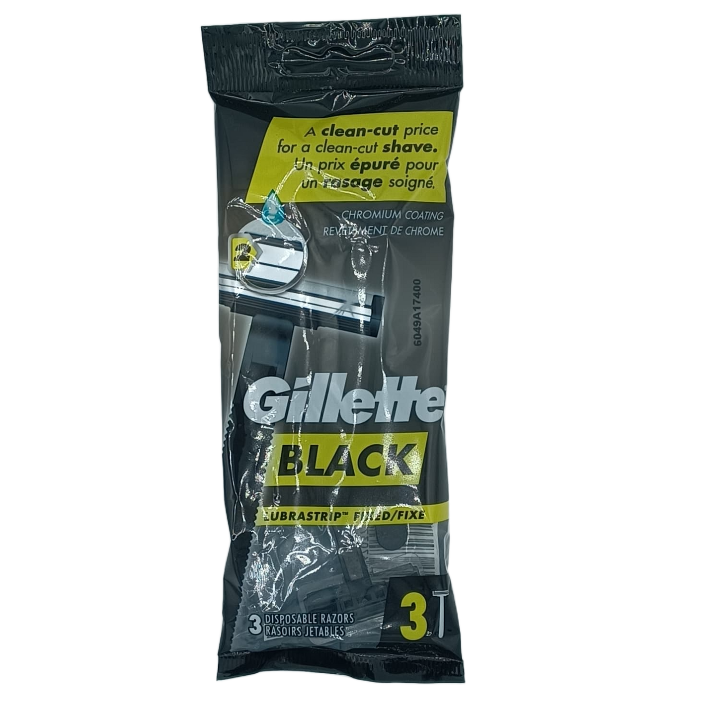 Gillette Black Razors 3ct