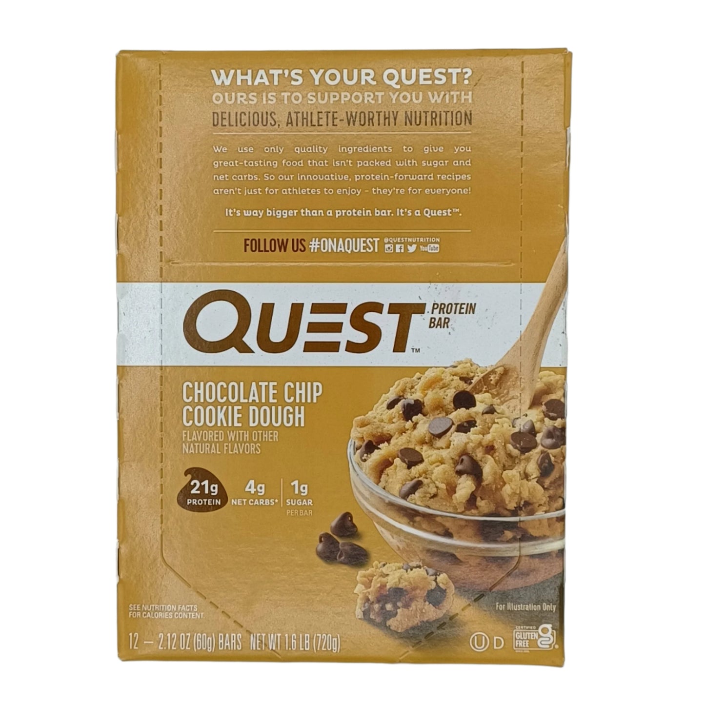 Quest Choc Chip Cookie Dough 12ct