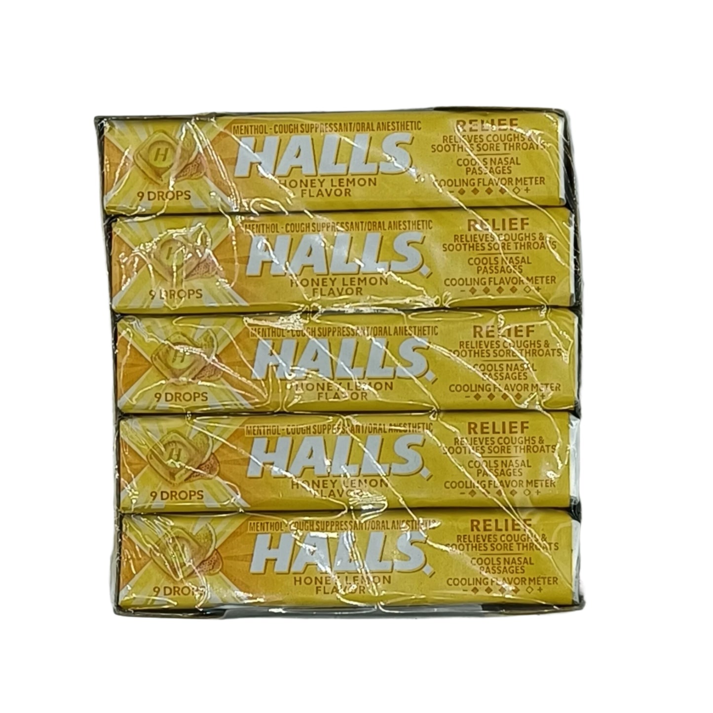 Halls Relief Honey Lemon 9/20ct USA