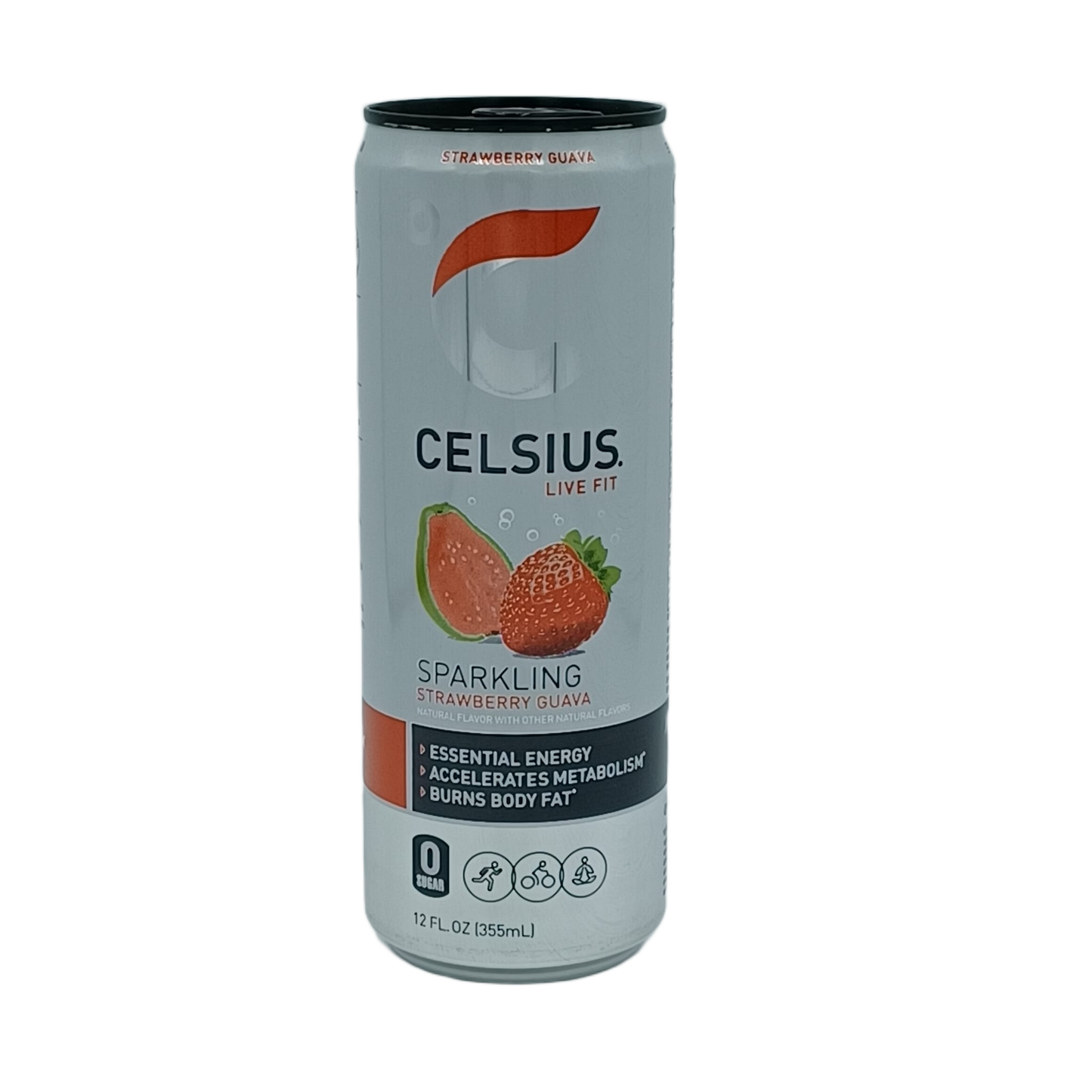 Celsius Sparkling Strawberry Guava 12oz/12ct
