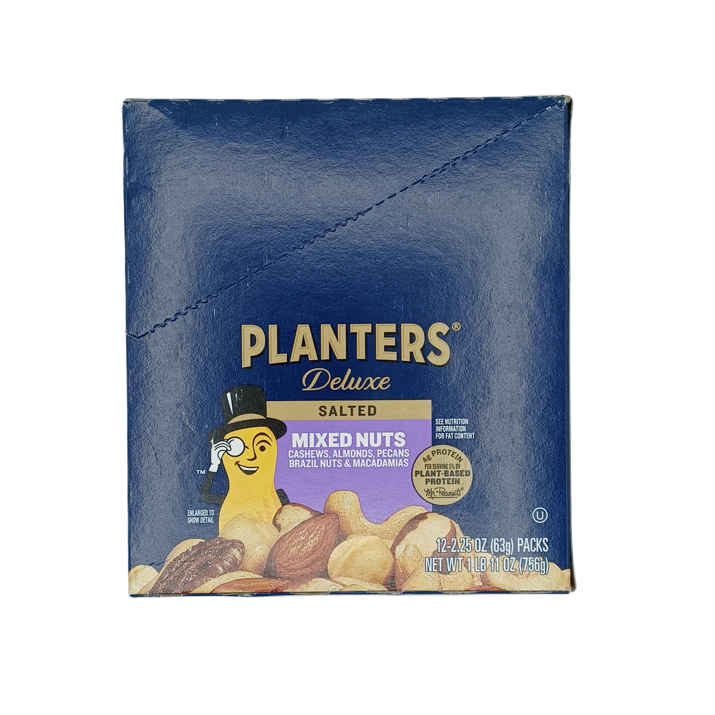 Planters Deluxe Salted Mixed Nuts 2.25oz/12ct