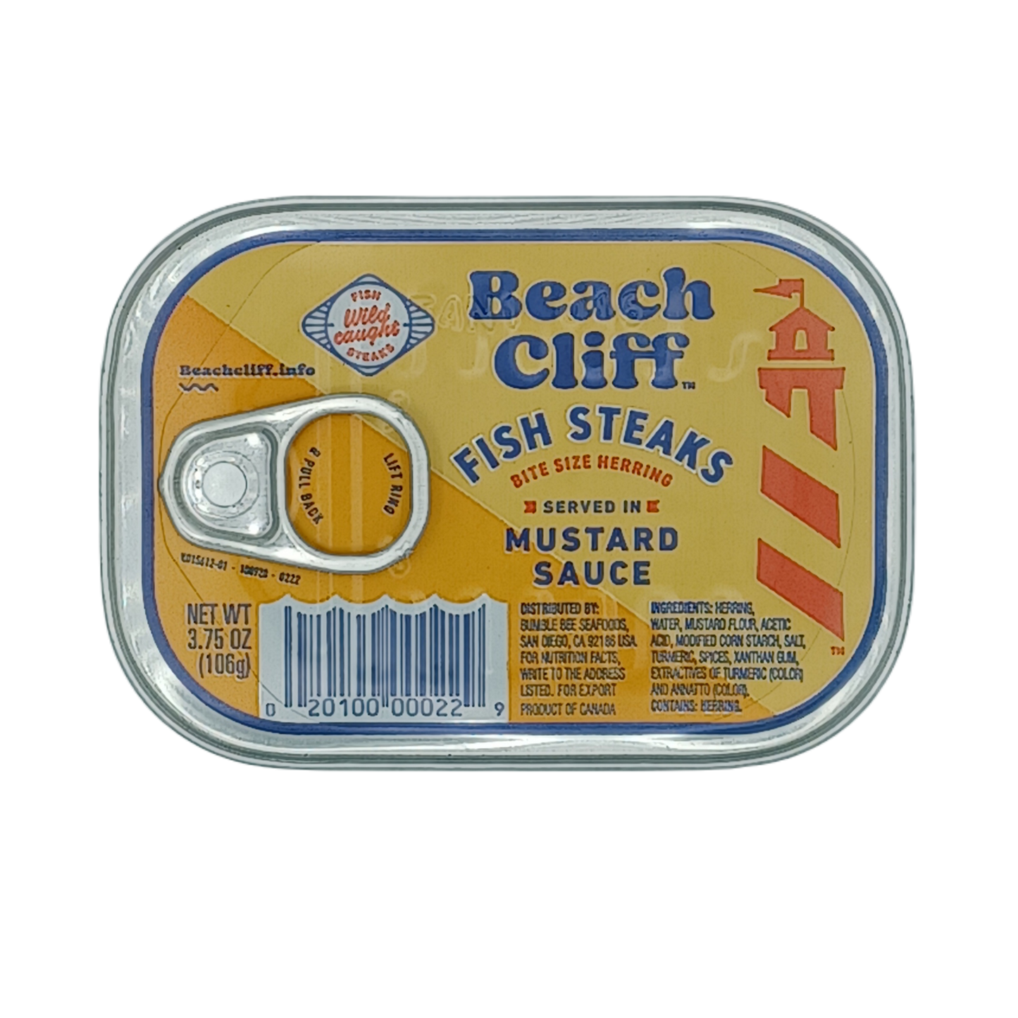 Beach Cliff Fish Steaks Mustard Sauce 3.75z