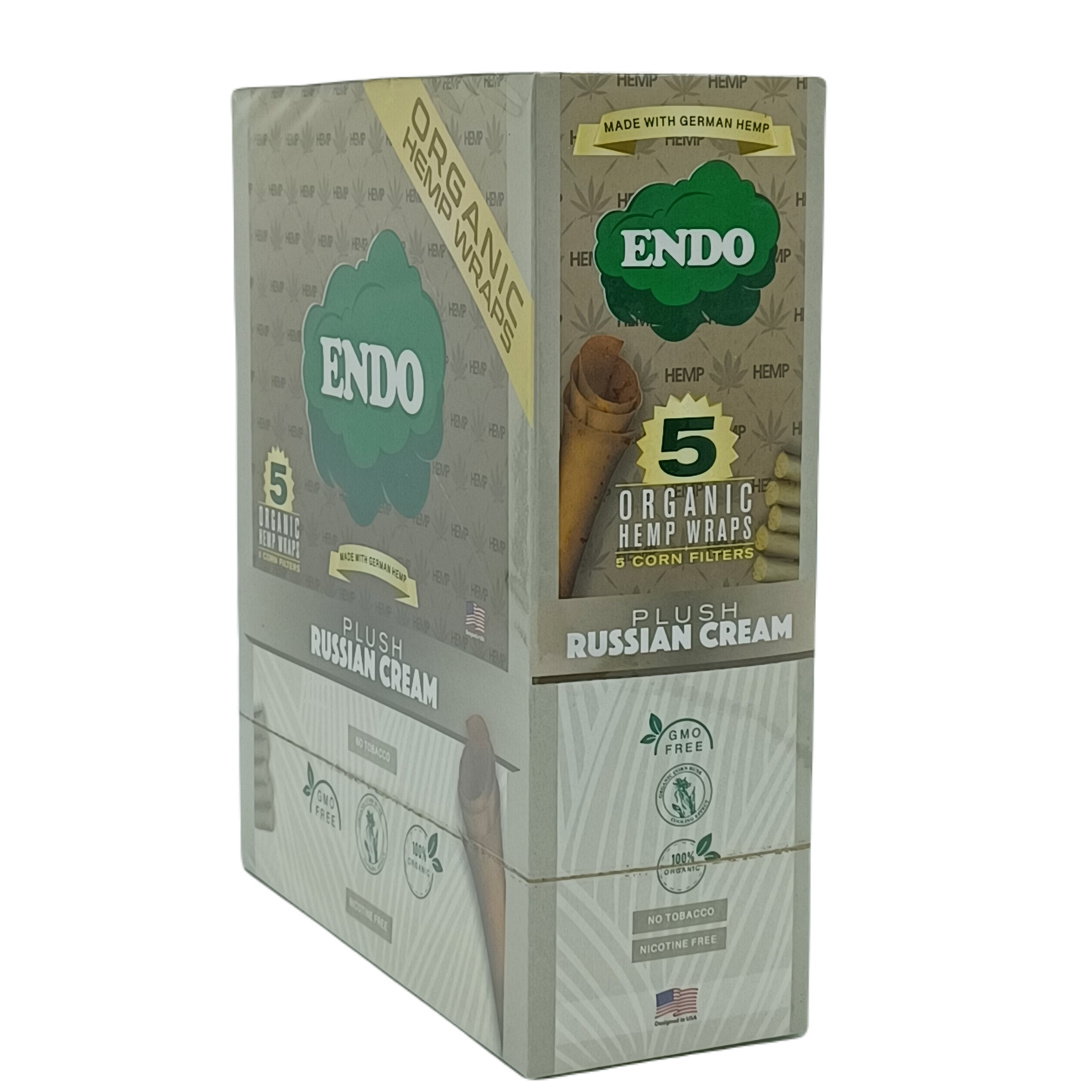 Endo Organic Hemp Wrap Plush Russian Cream 15ct