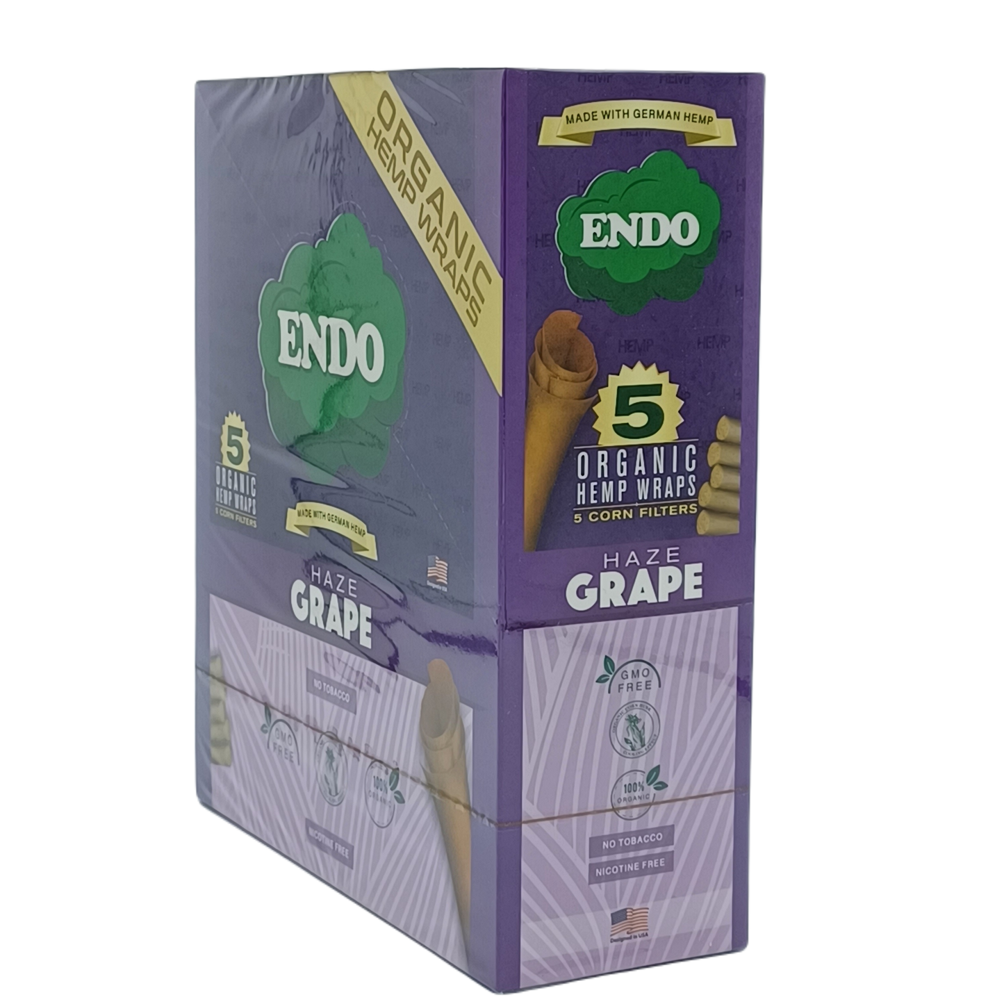 Endo Organic Hemp Wrap Haze Grape 15ct