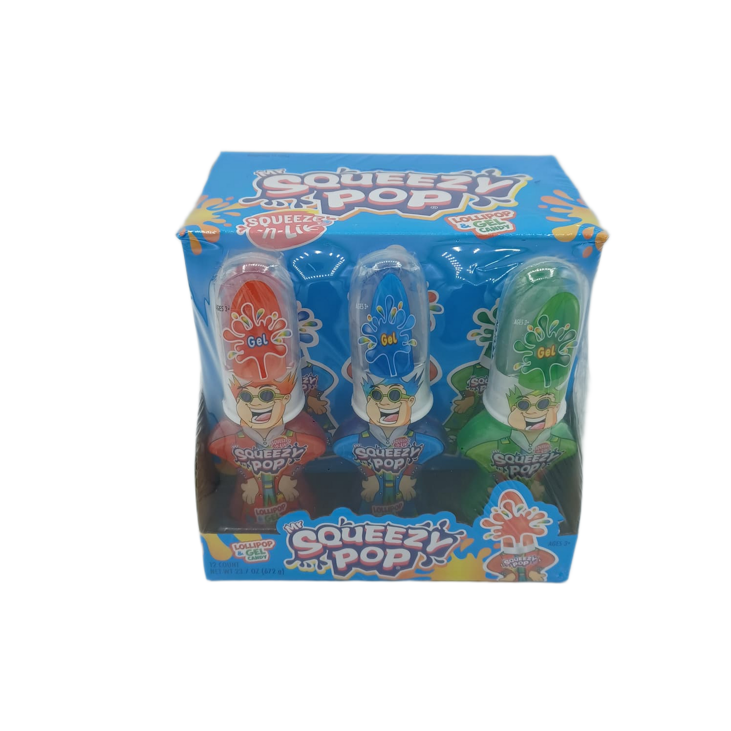 Squeezy Pop Candy 23.7oz/12ct