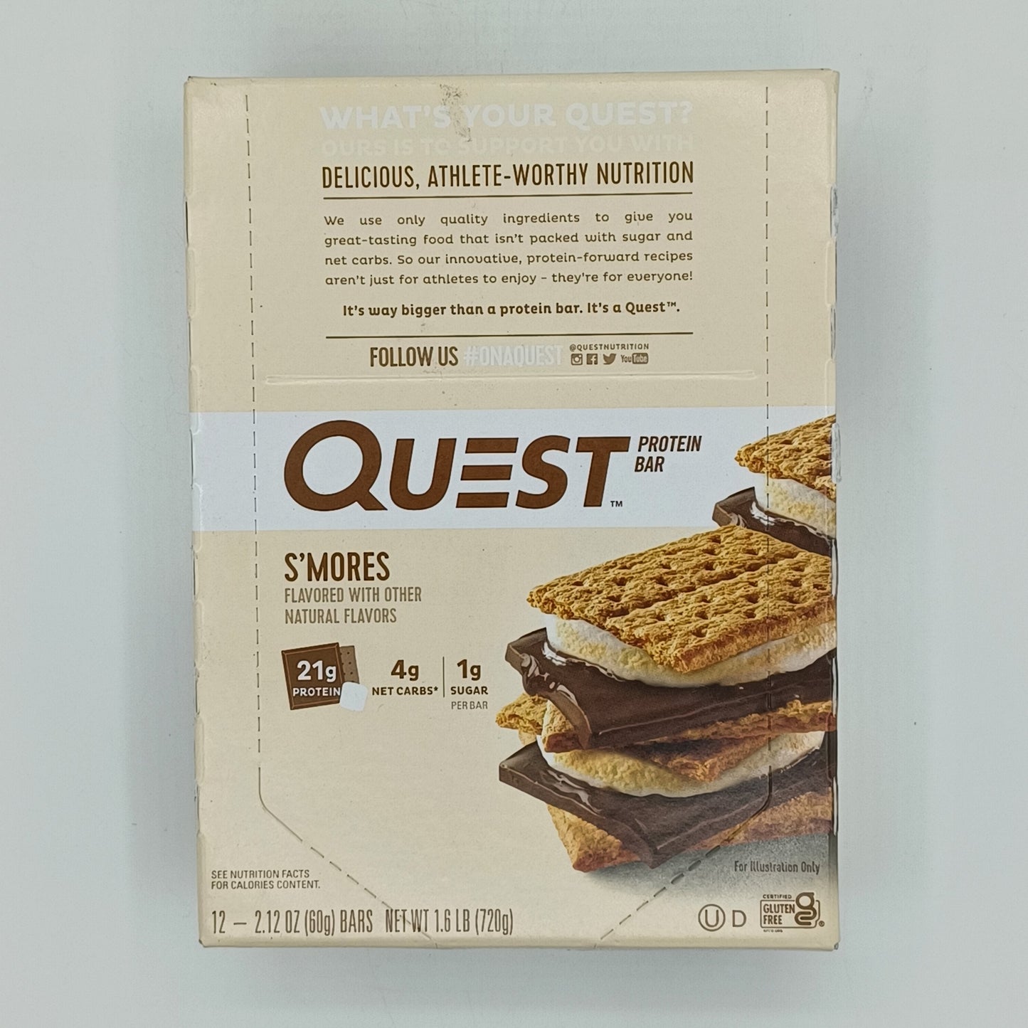 Quest Protein Bar Smores 2.12oz/12ct