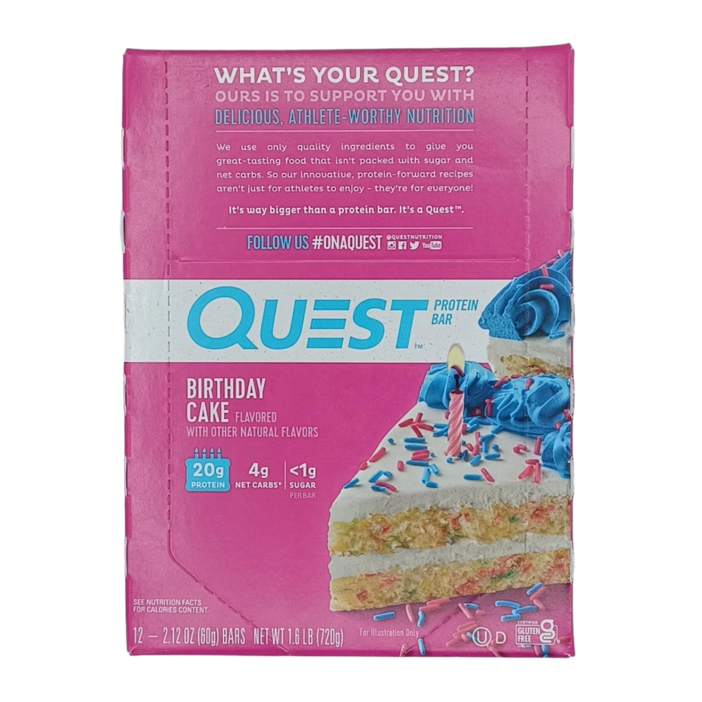 Quest Birthday Cake 2.12oz/12ct