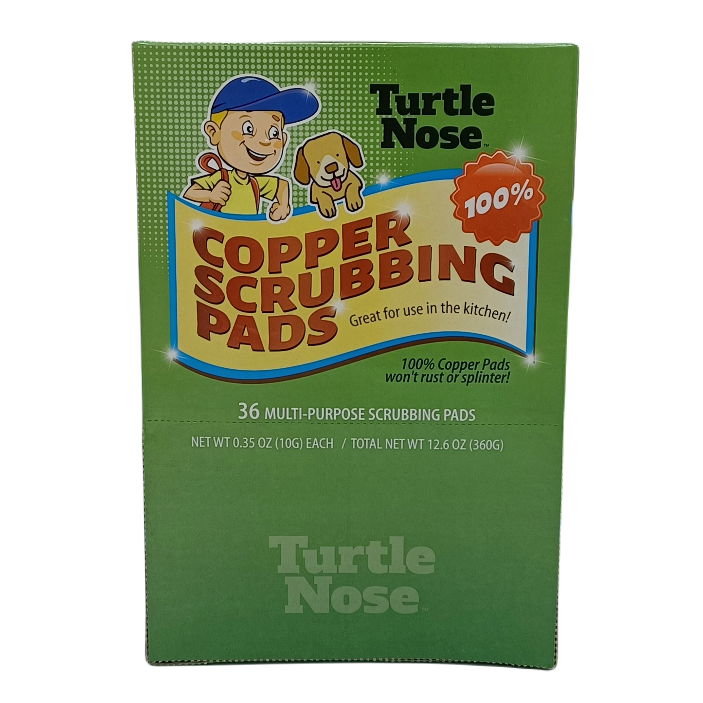 Turtle Nose Copper Scrubbing Pads 36ct