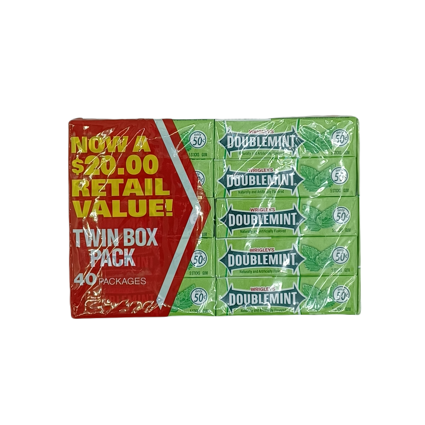 Wrigley's Doublemint Twin Pack 50c/40ct