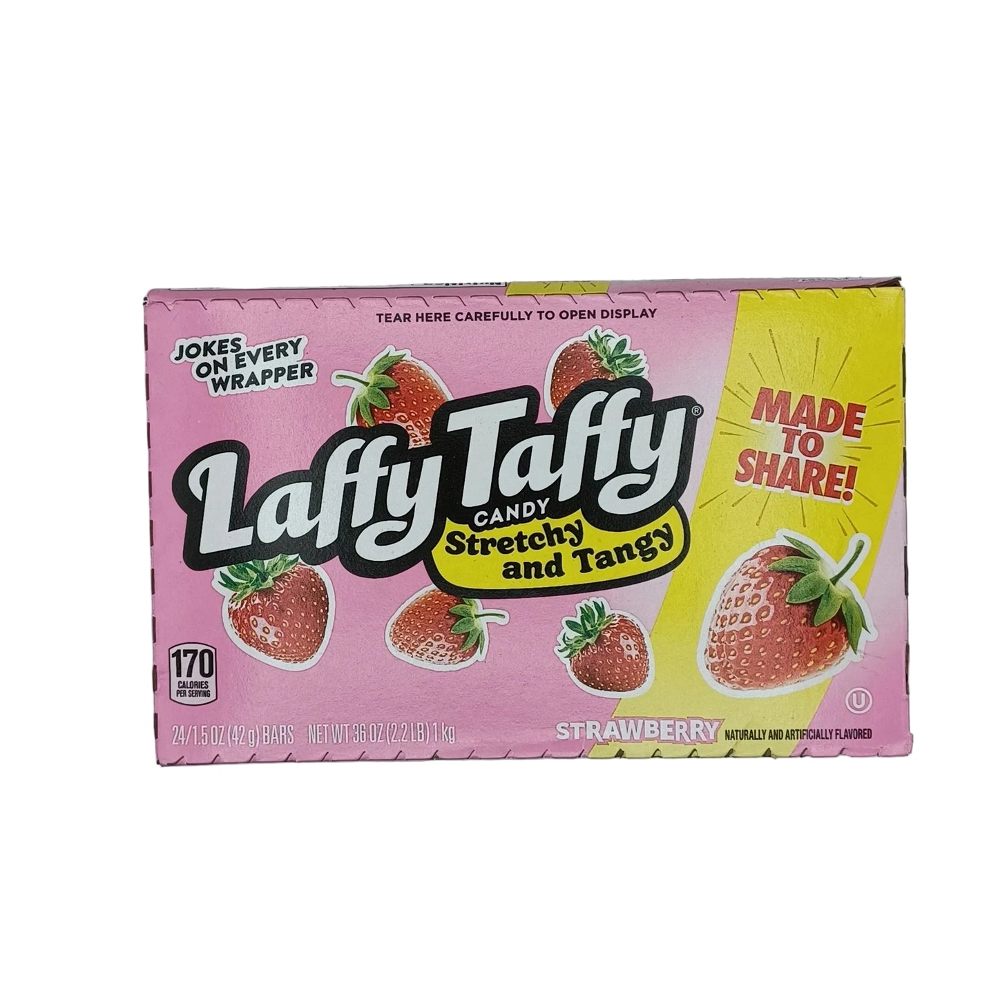 Laffy Taffy Strechy & Tangy Strawberry 1.5oz/24ct