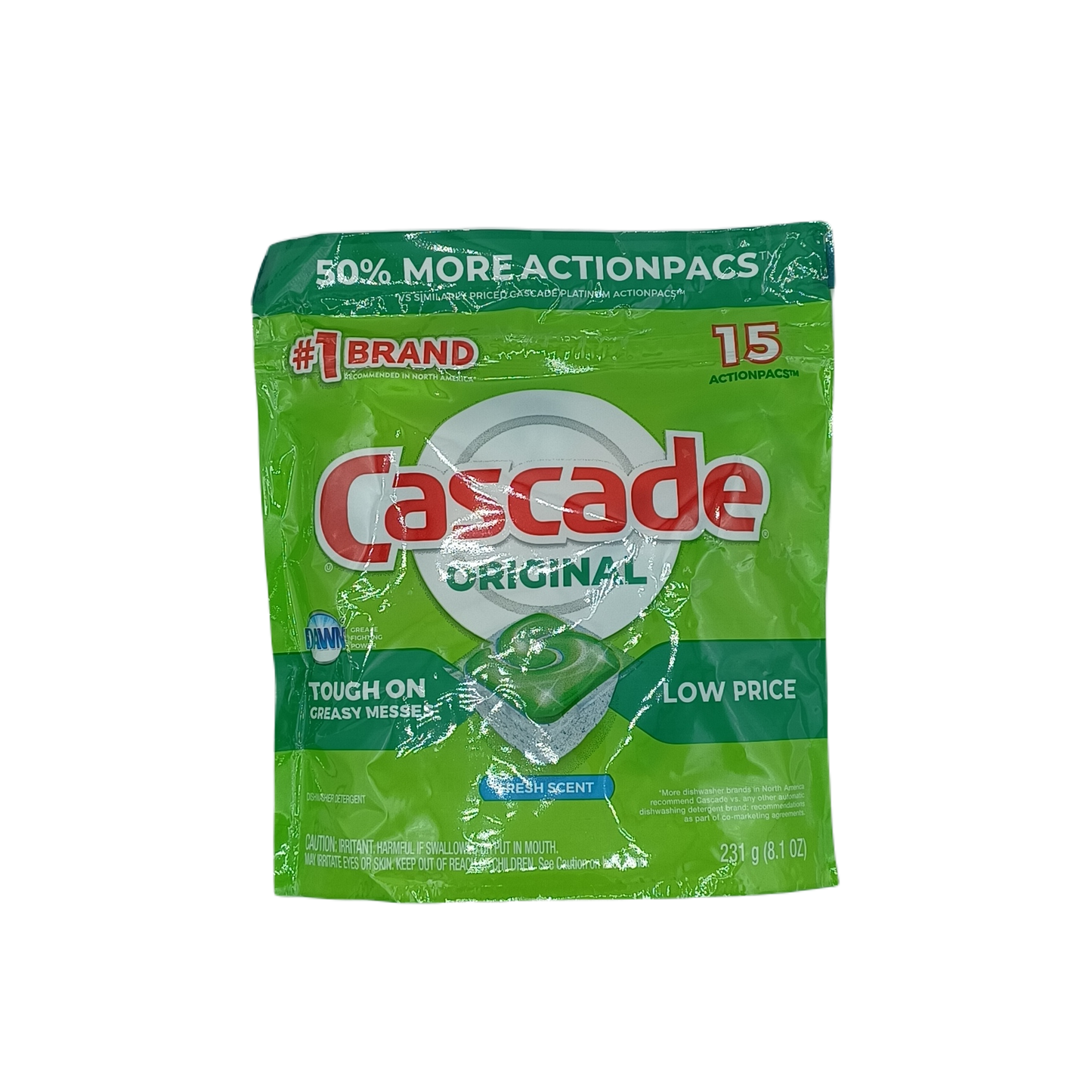 Cascade Fresh Scent Dishwasher Pods 15ct
