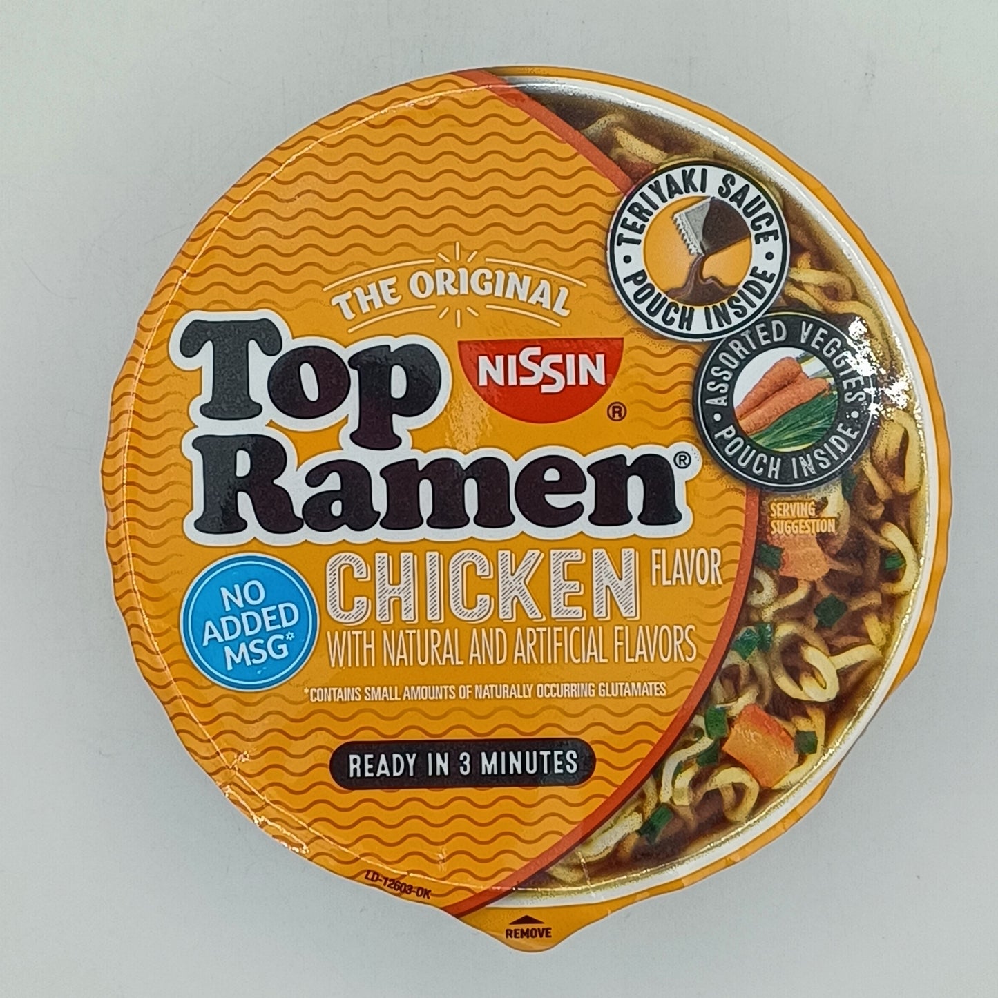 Nissin Top Ramen Bowl Chicken 3.42z/6ct