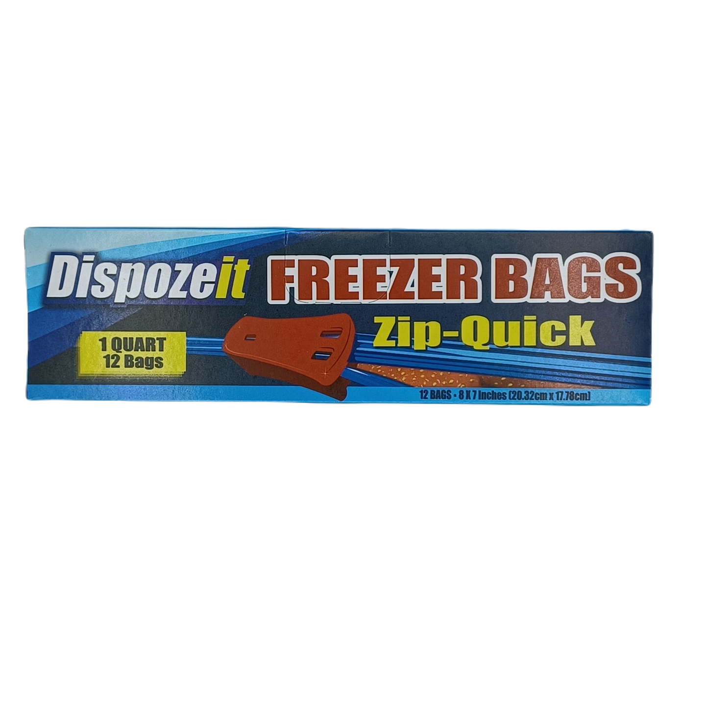 Dispozeit Freezer Bags ZipQuik 1Q/12ct