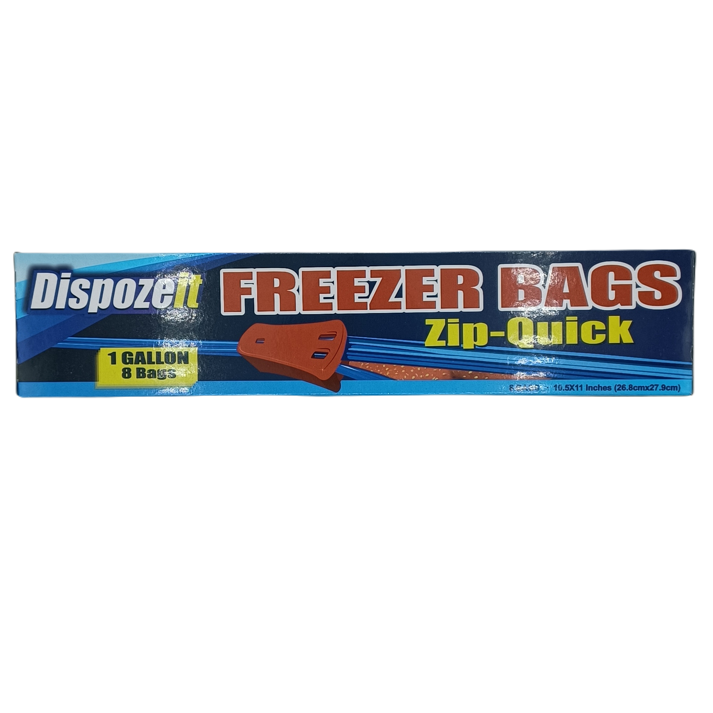 Dispozeit Freezer Bags ZipQuik 1Gal/12ct
