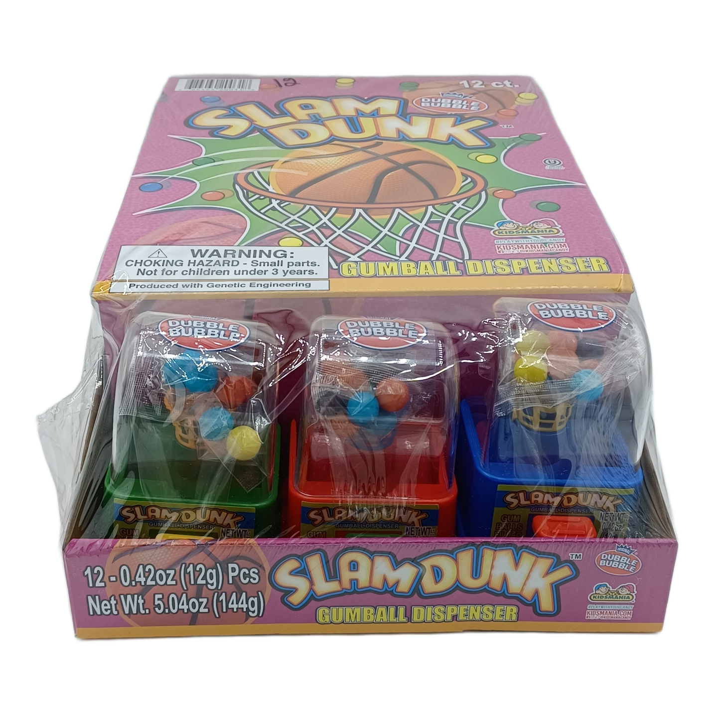 Kidsmania SlamDunk Gumball Dispenser .42z/12ct