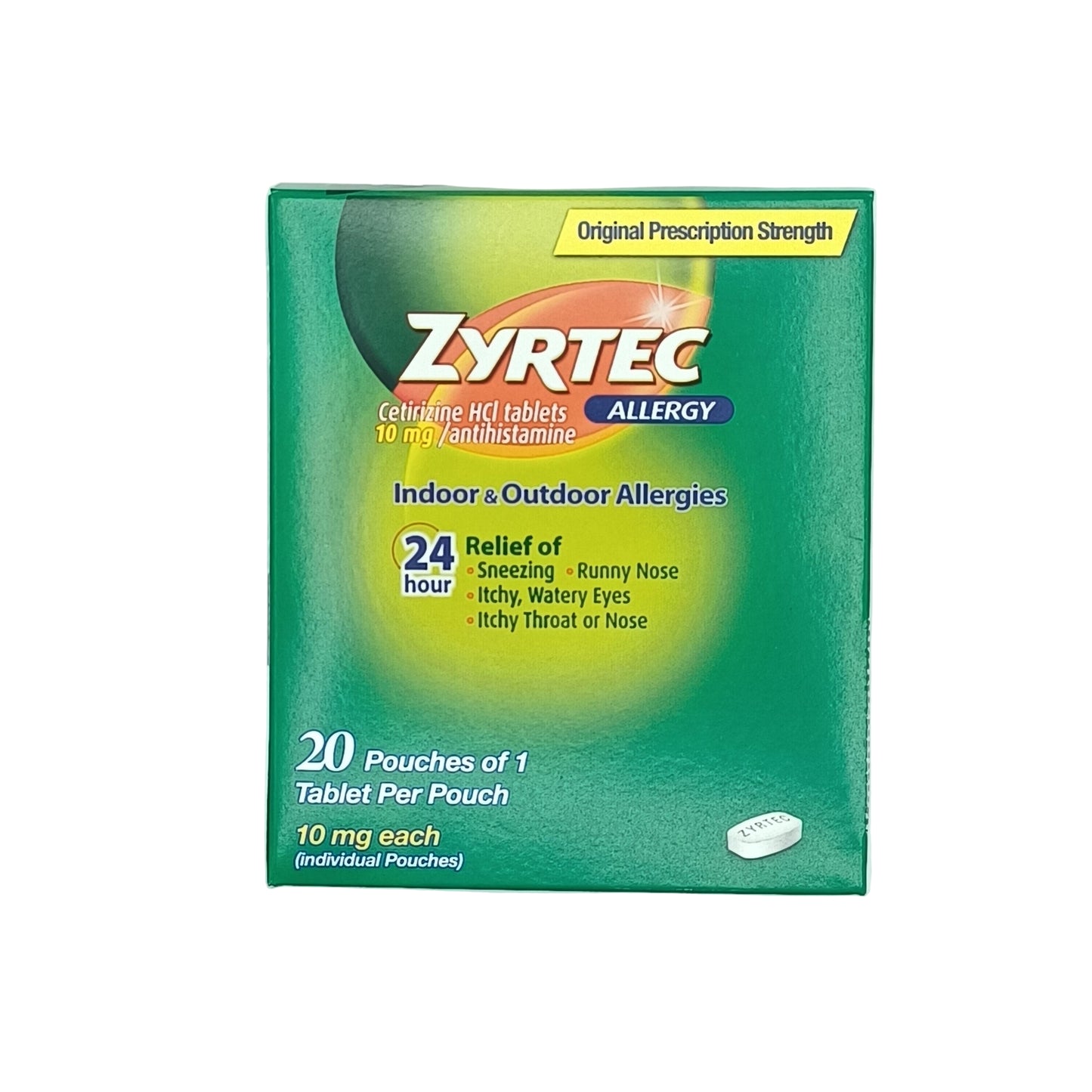 Zyrtec Allergy 20ct Dispenser