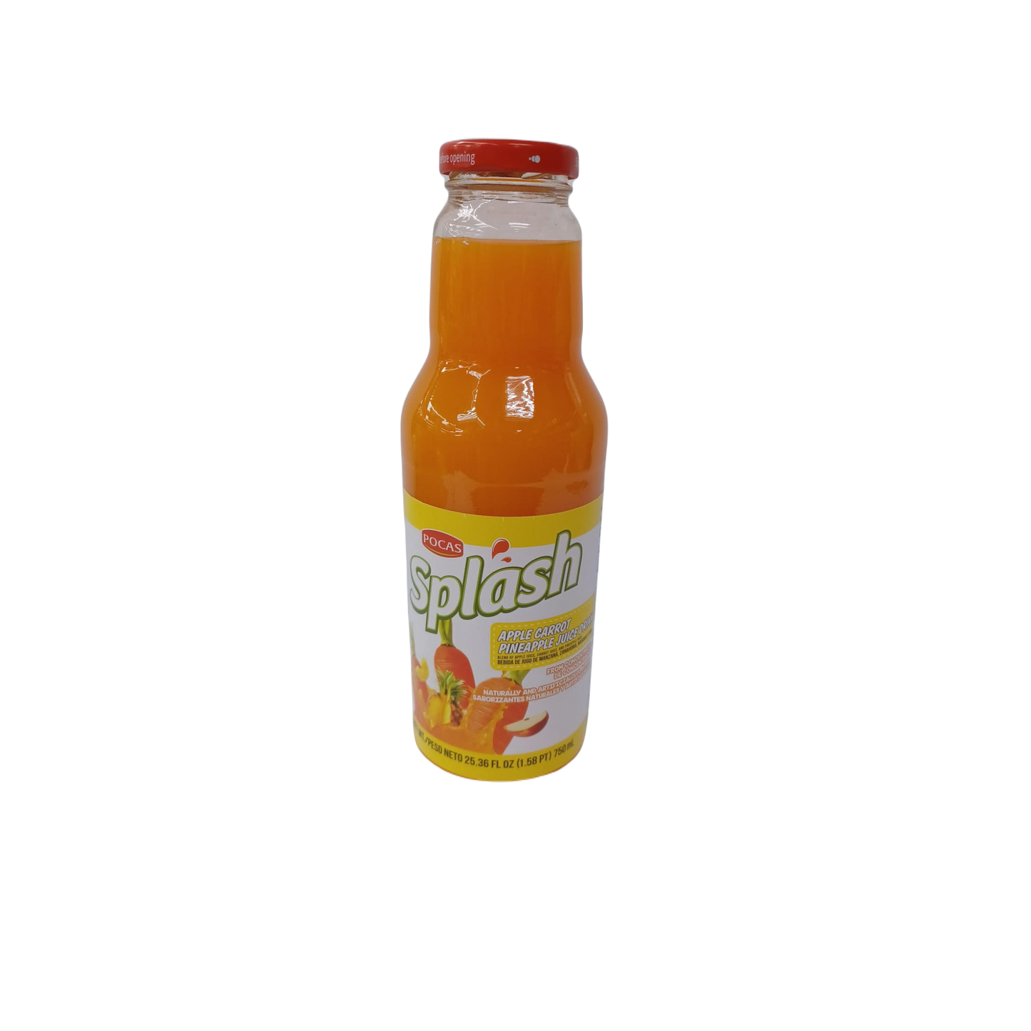Pocas Splash AppleCarrot Pineapple Juice 25.3z/8ct