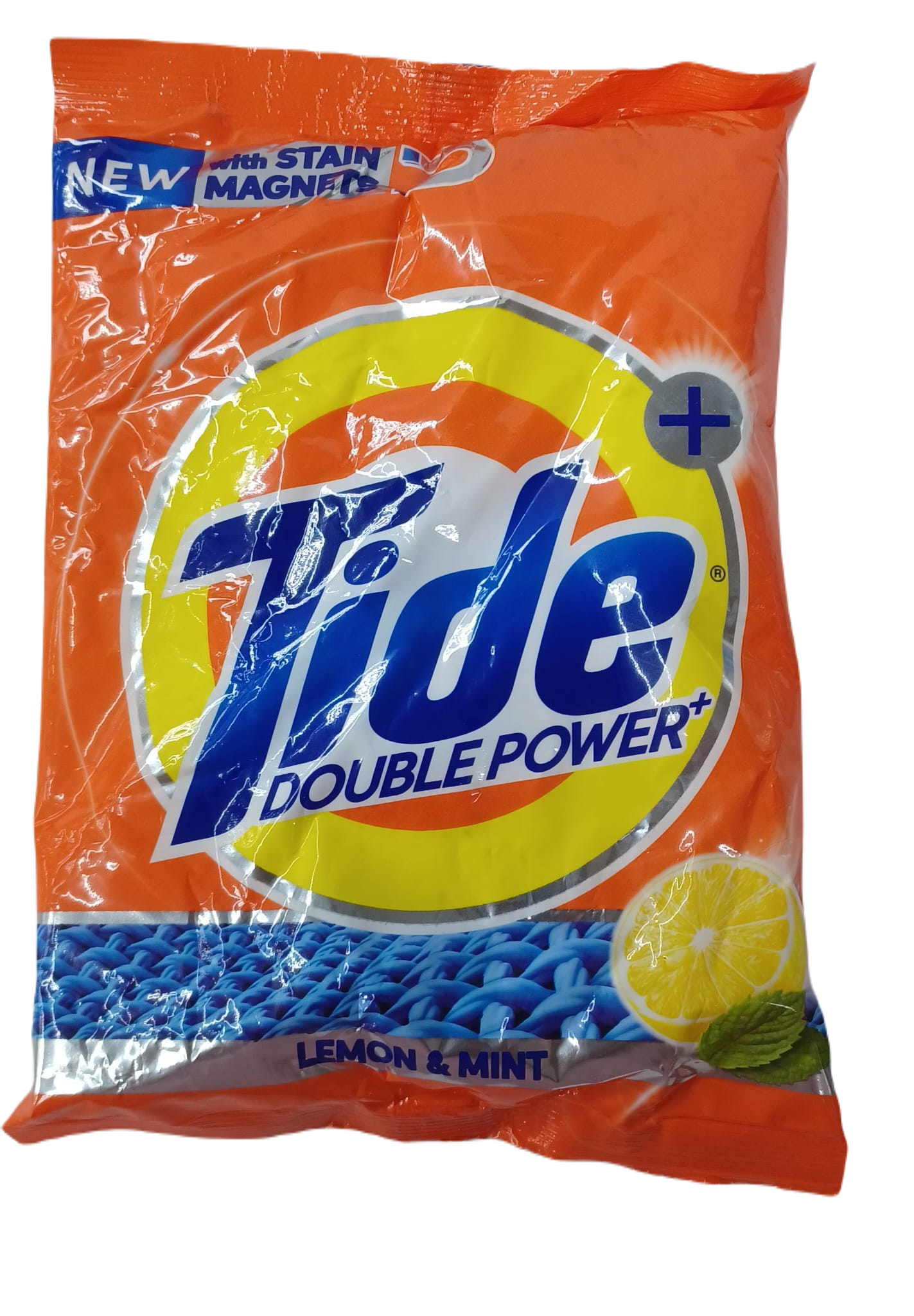Tide Double Powder Lemon & Mint Detergent 500g Bag