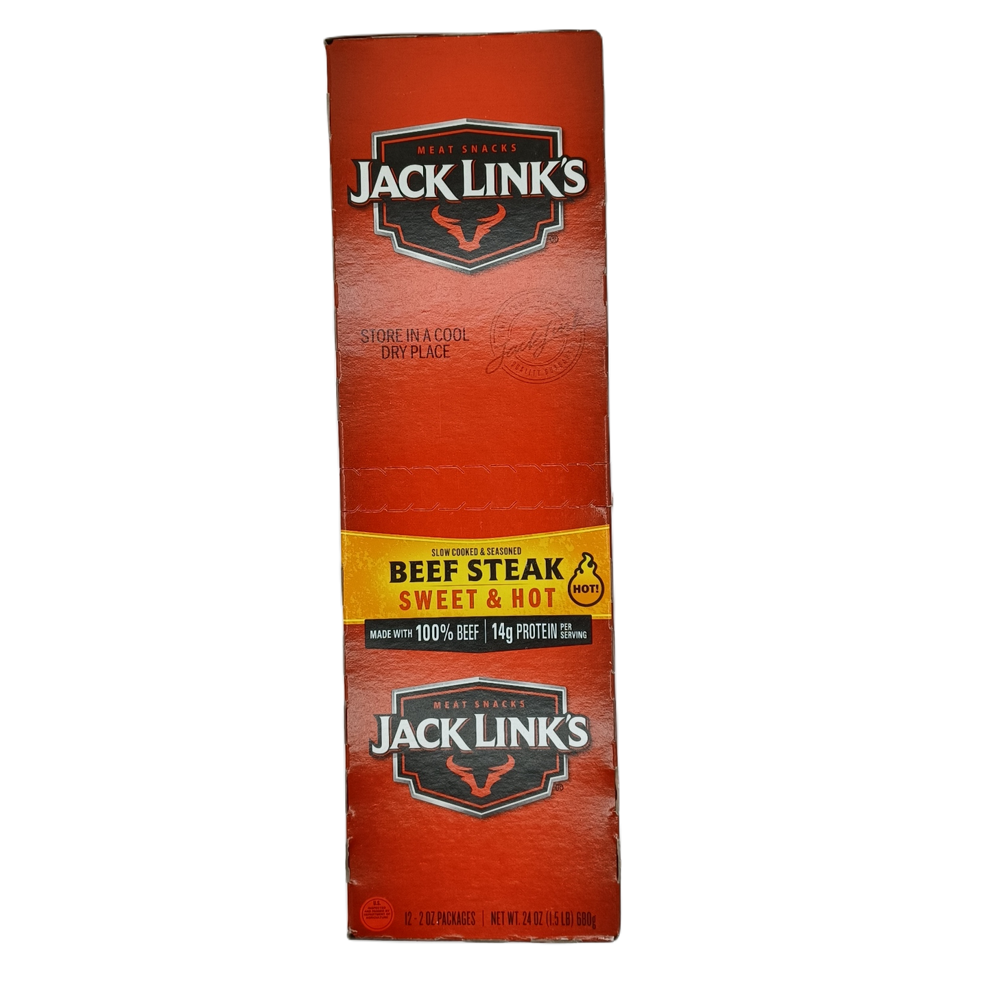Jack Links Beef Steak Sweet & Hot 2oz/12ct