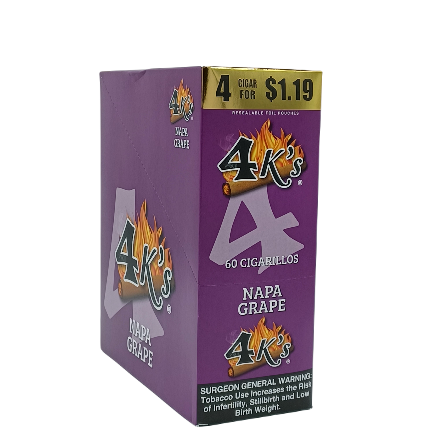 4k's Napa Grape 4/$1.19c 15/4pk