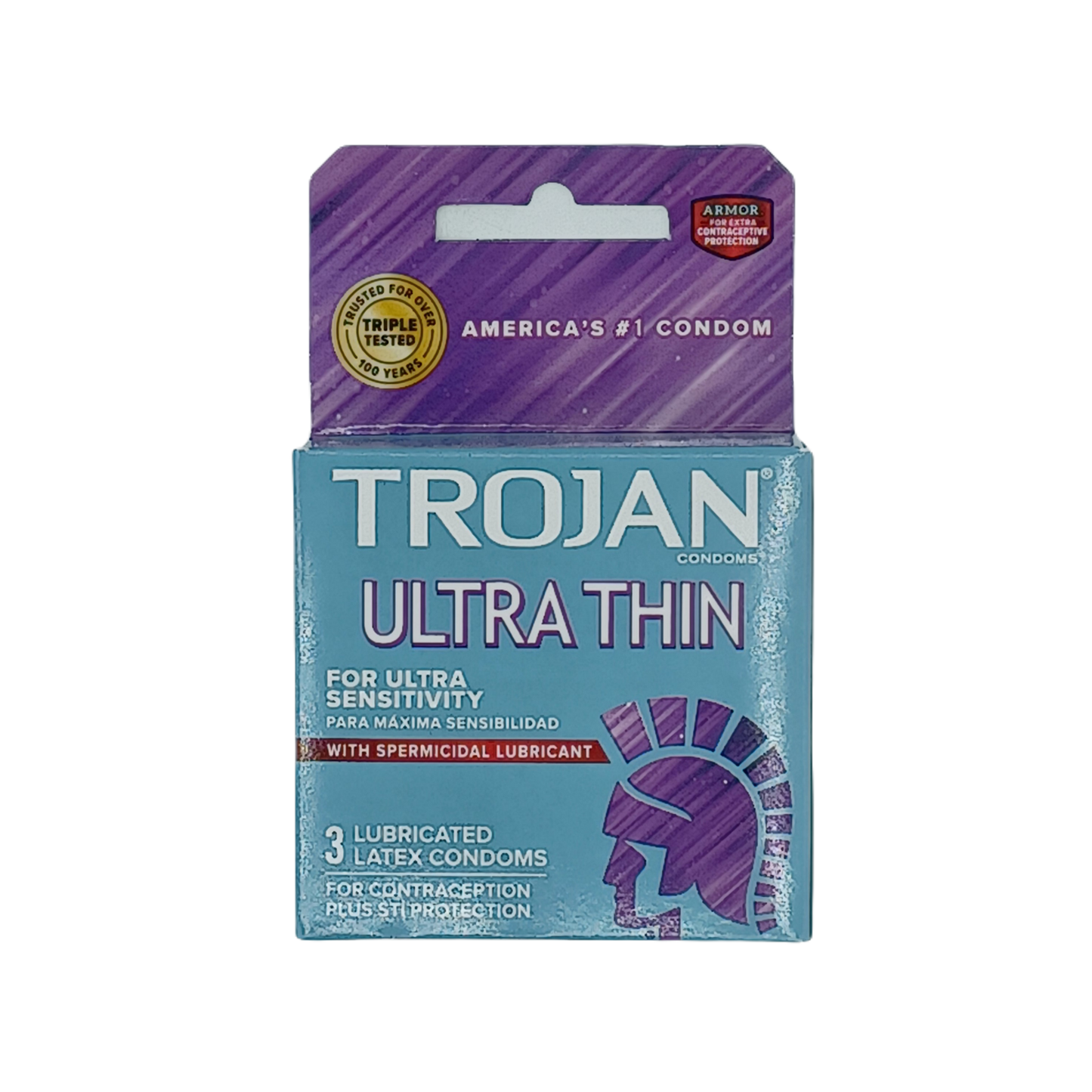 Trojan Ultra Thin Spermicidal 6pk/3ct