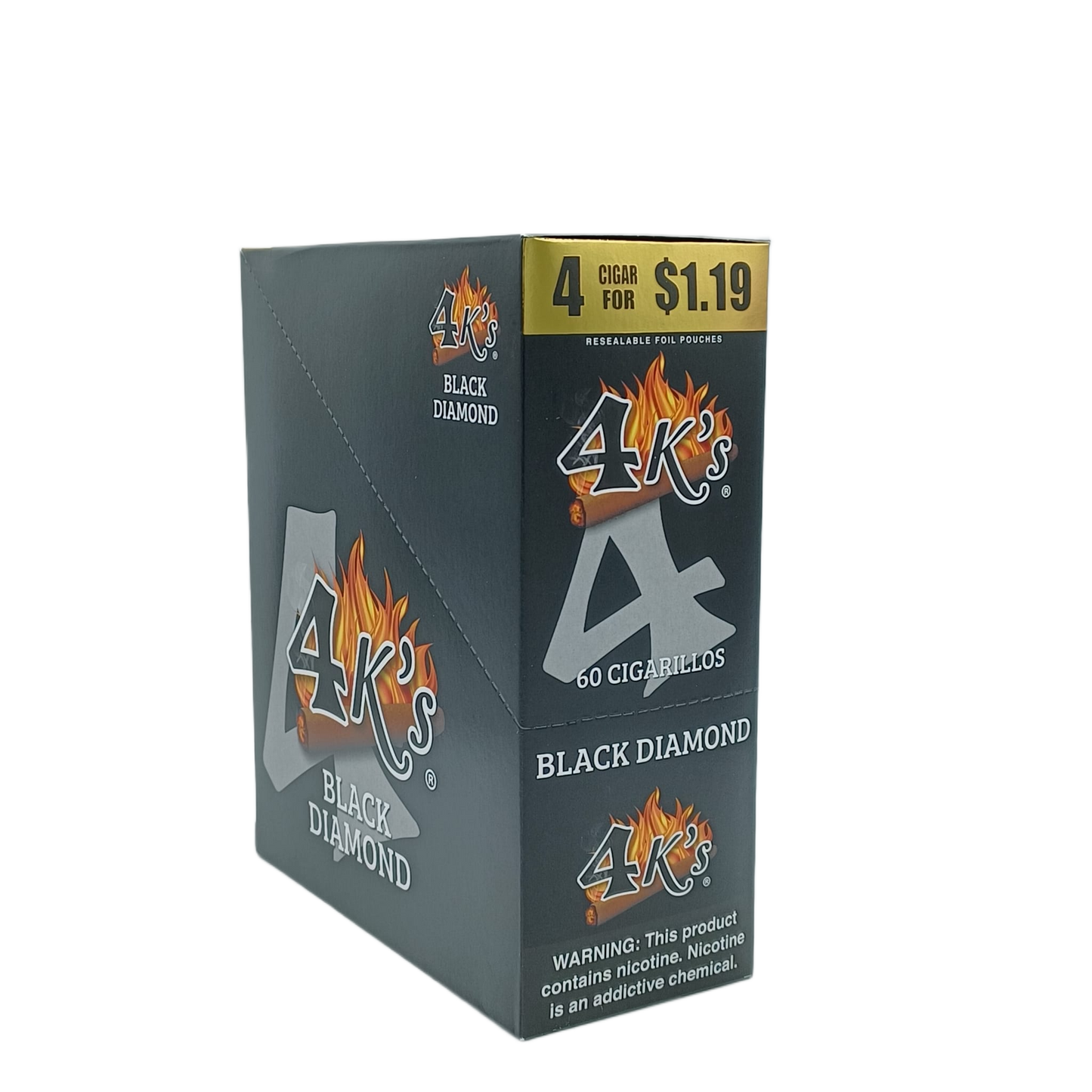 4k's Black Diamond 4/$1.19c 15/4pk