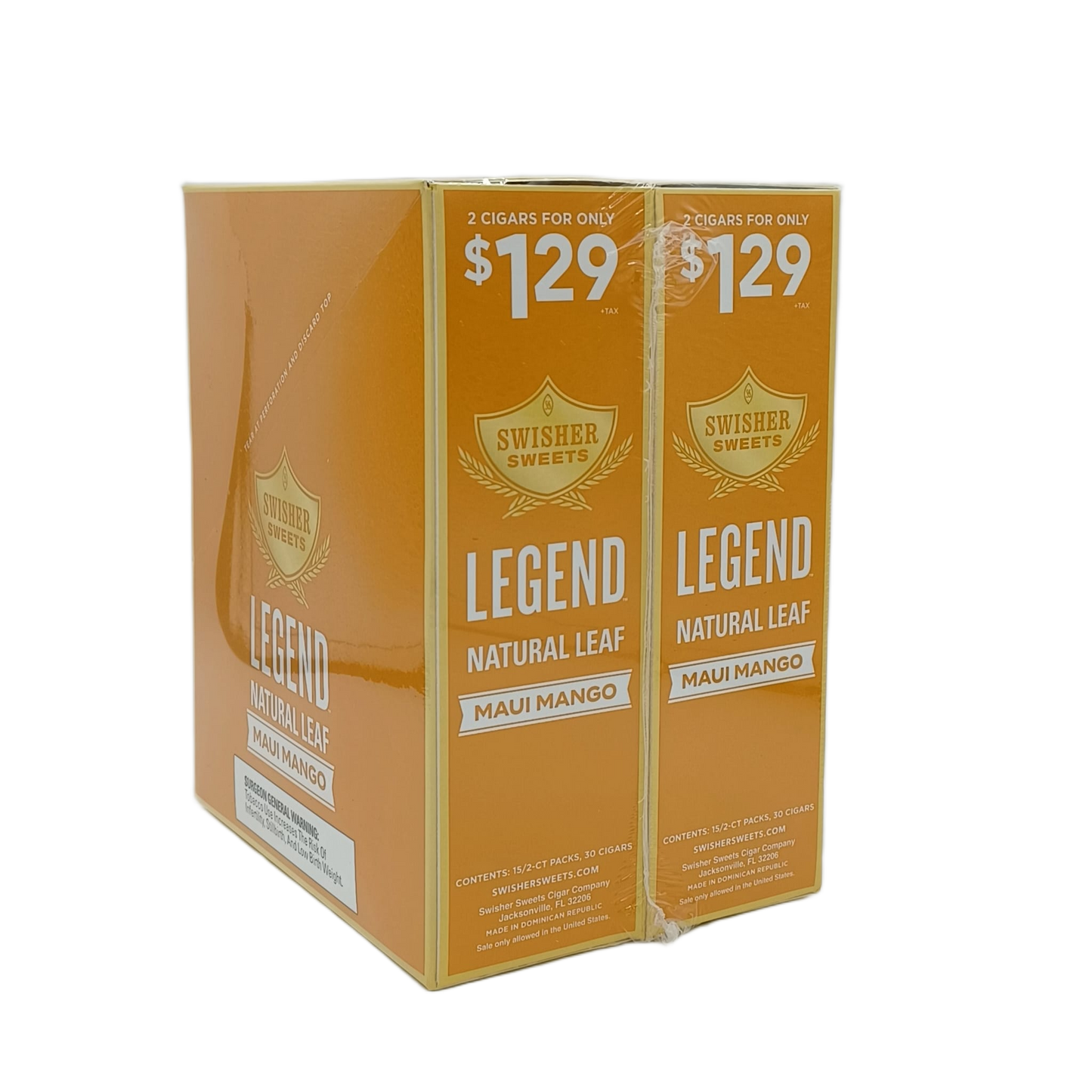 Swisher Sweets Legend Maui Mango 2/1.29 15/2pk