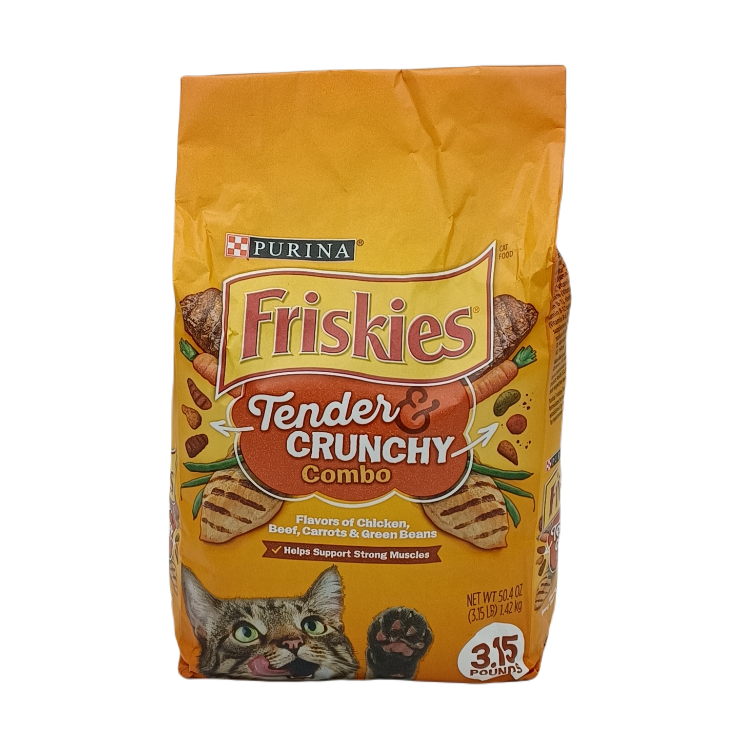 Friskies Tender Crunchy 3.15lb Cat Food Bag